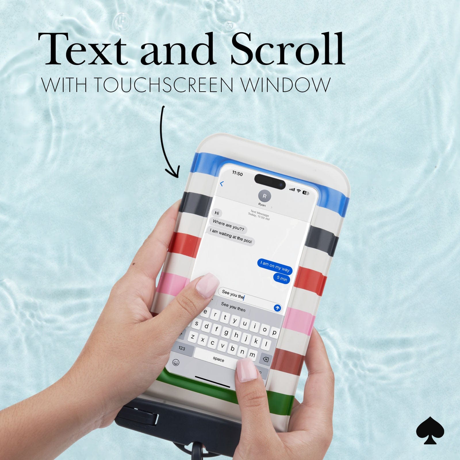 TEXT AND SCROLL WITH TOUCHSCREEN WINDOW