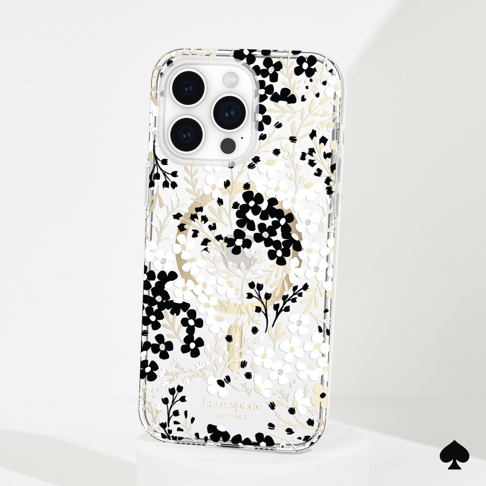 kate spade Multi Floral Black and White MagSafe - iPhone 14 Pro Max