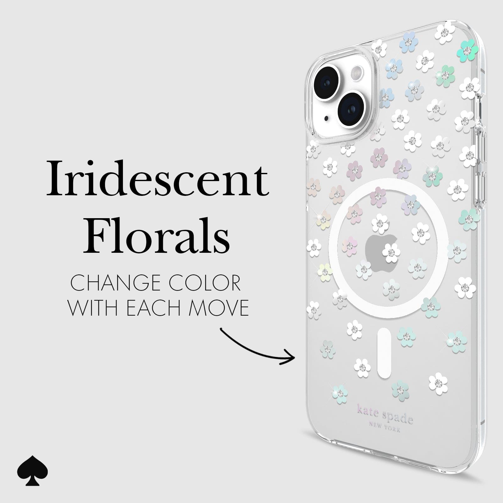 IRIDESCENT FLORALS CHANGE COLOR WITH EACH MOVE