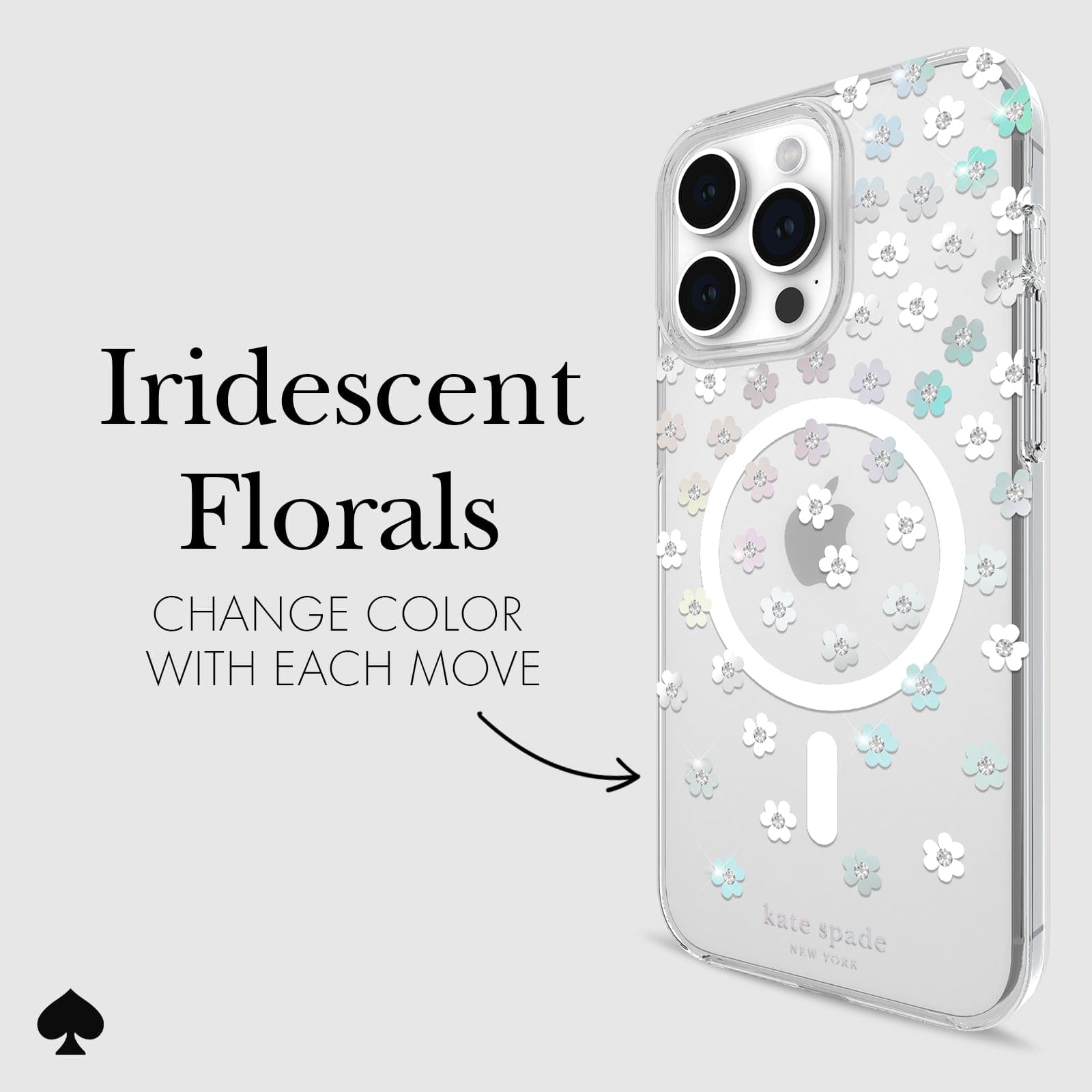 IRIDESCENT FLORALS CHANGE COLOR WITH EACH MOVE
