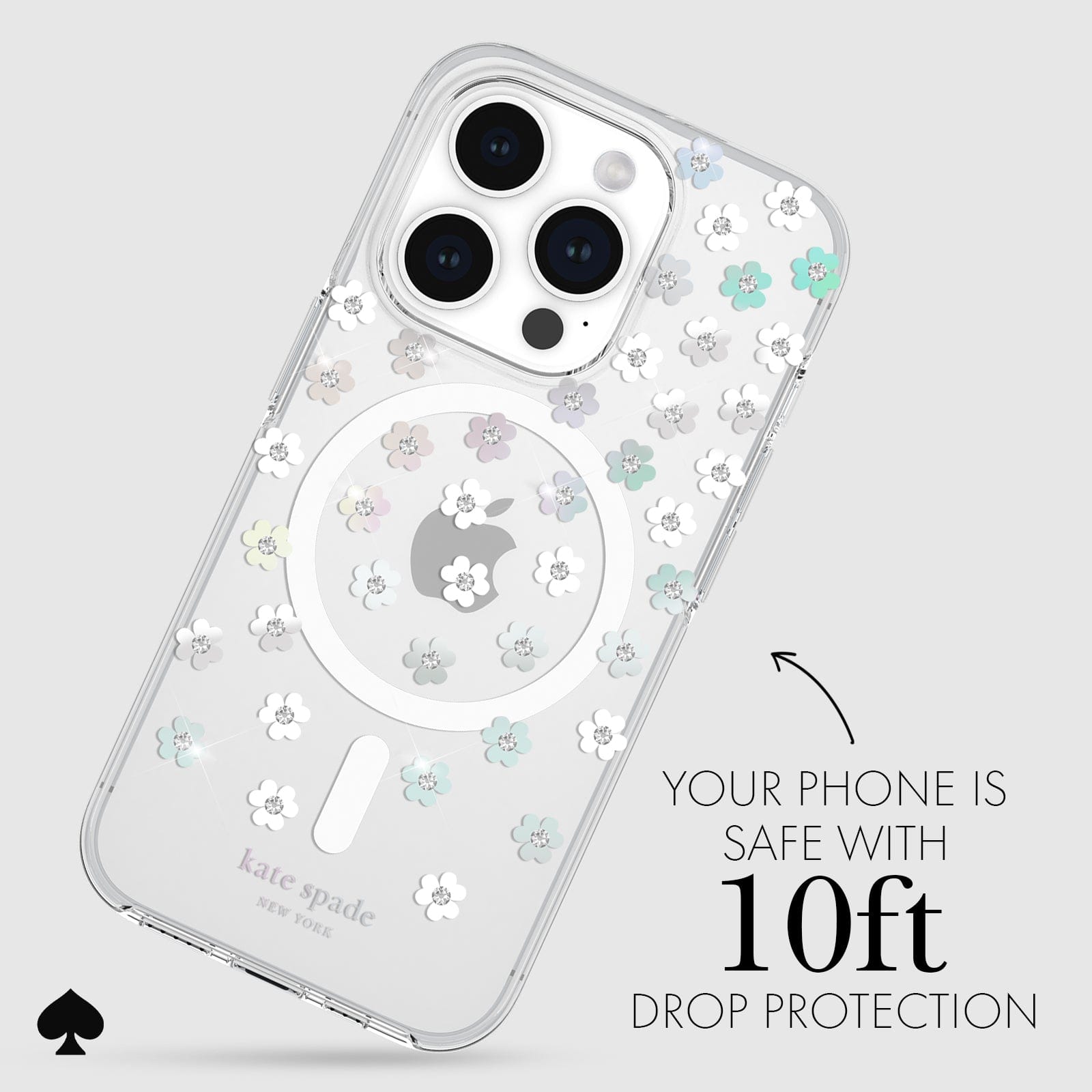 YOUR PHONE IS SAFE WITH 10FT DROP PROTECTION