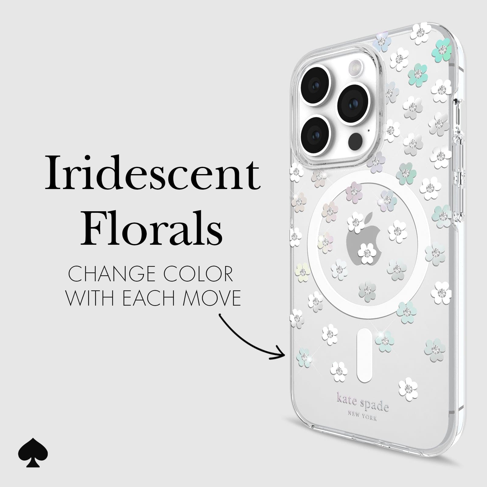 IRIDESCENT FLORALS CHANGE COLOR WITH EACH MOVE