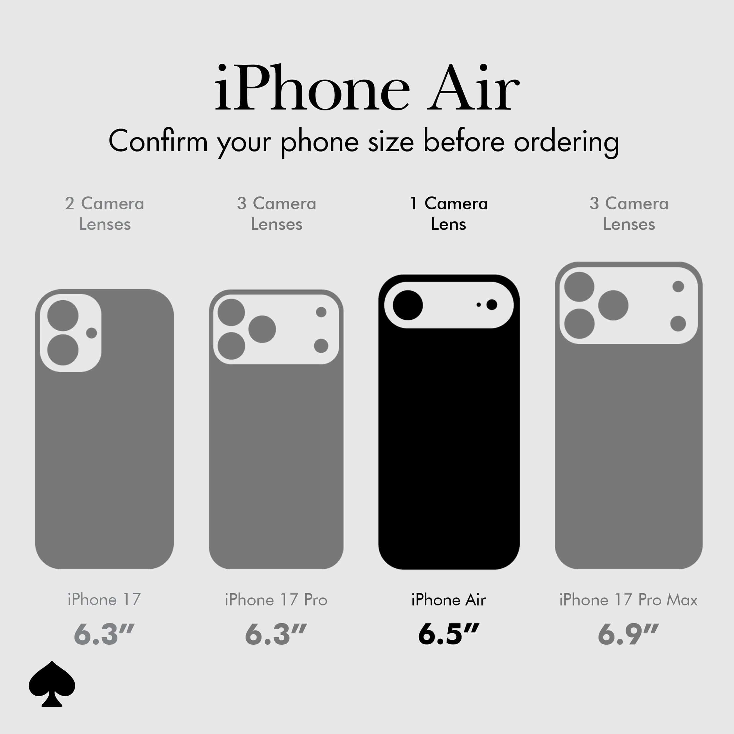 Only fits iPhone Air, confirm your phone size before ordering