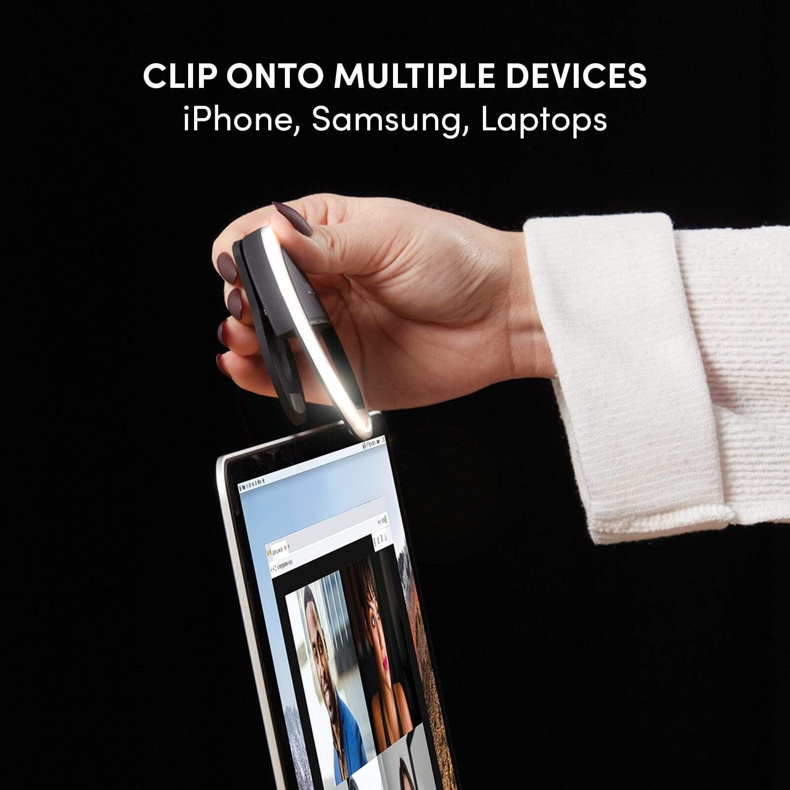 Clip onto multiple devices iPhone, Samsung, Laptops. color::Gold