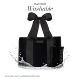 MACHINE WASHABLE. COLD WASH ON DELICATE AND AIR DRY ONLY #color_midnight black bow