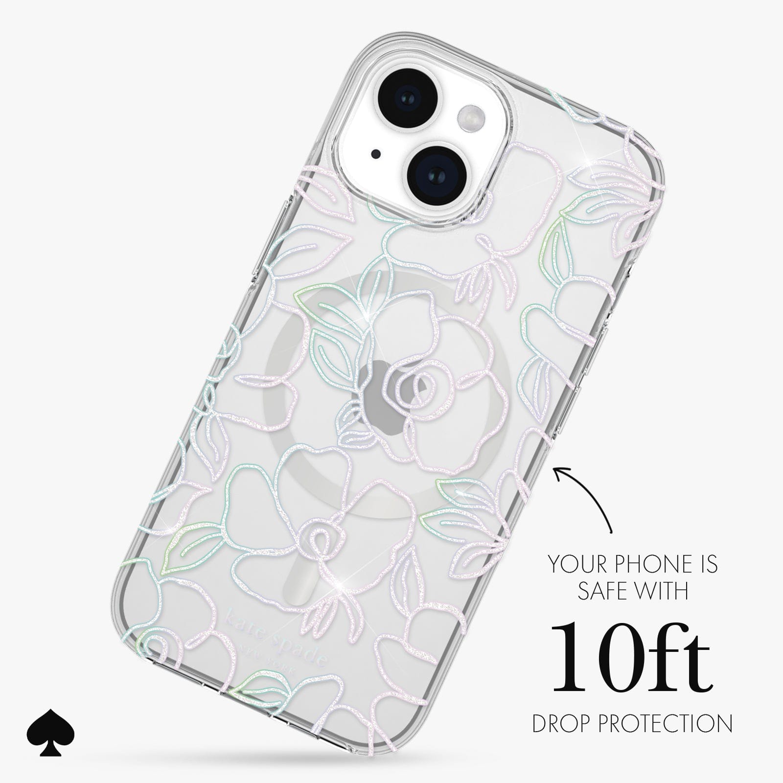 YOUR PHONE IS SAFE WITH 10FT DROP PRTECTION