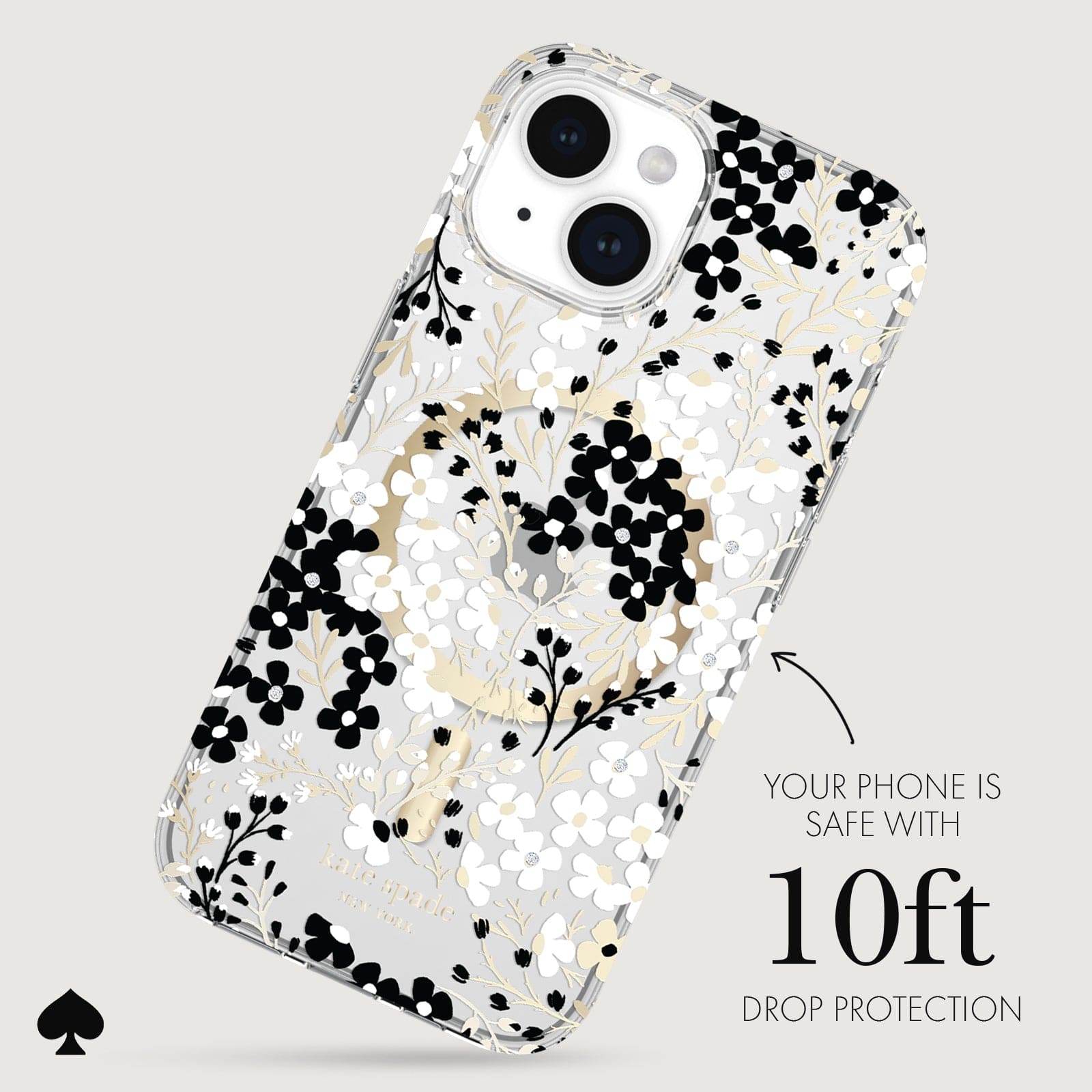 YOUR PHONE IS SAFE WITH 10FT DROP PROTECTION