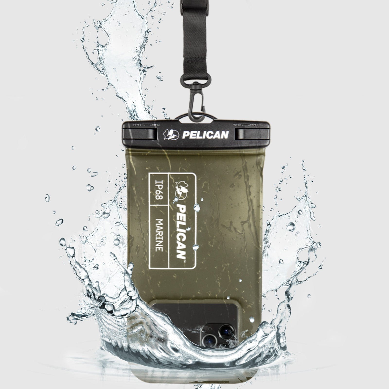 Pelican Marine Waterproof Floating Pouch (Olive Green) - Phone Pouch