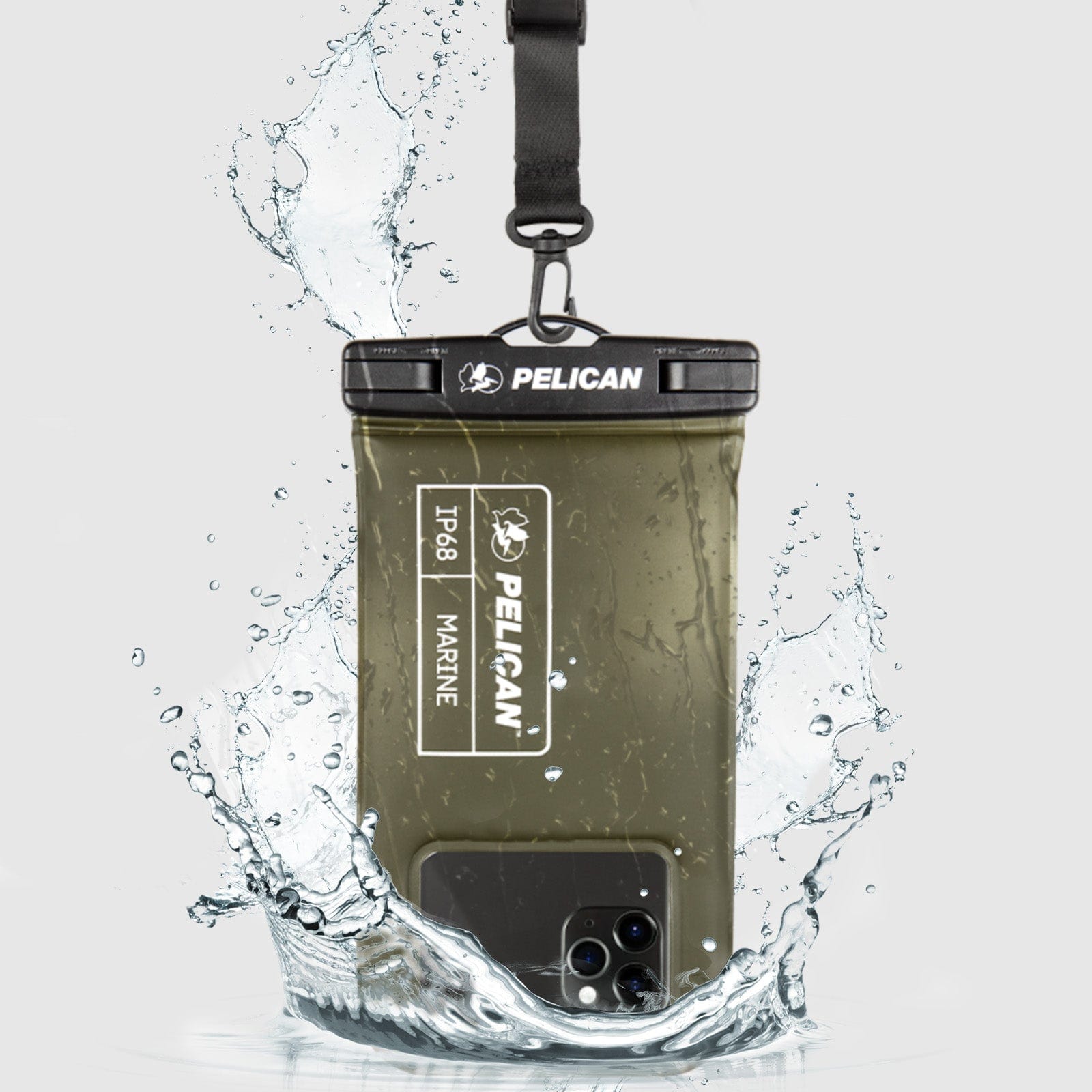 Pelican Marine Waterproof Floating Pouch (Olive Green) - Phone Pouch