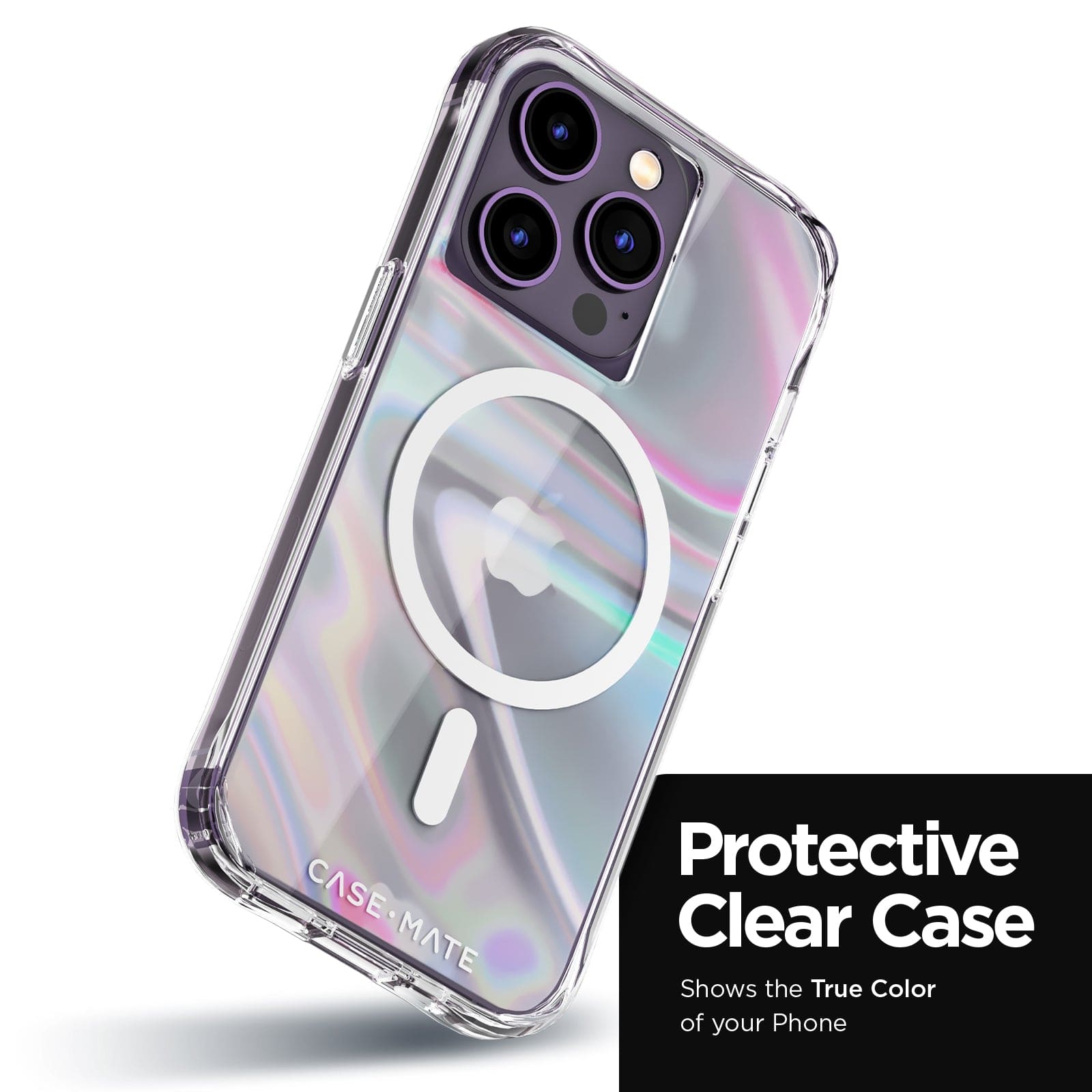 PROTECTIVE CLEAR CASE. SHOWS THE TRUE COLOR OF YOUR PHONE.
