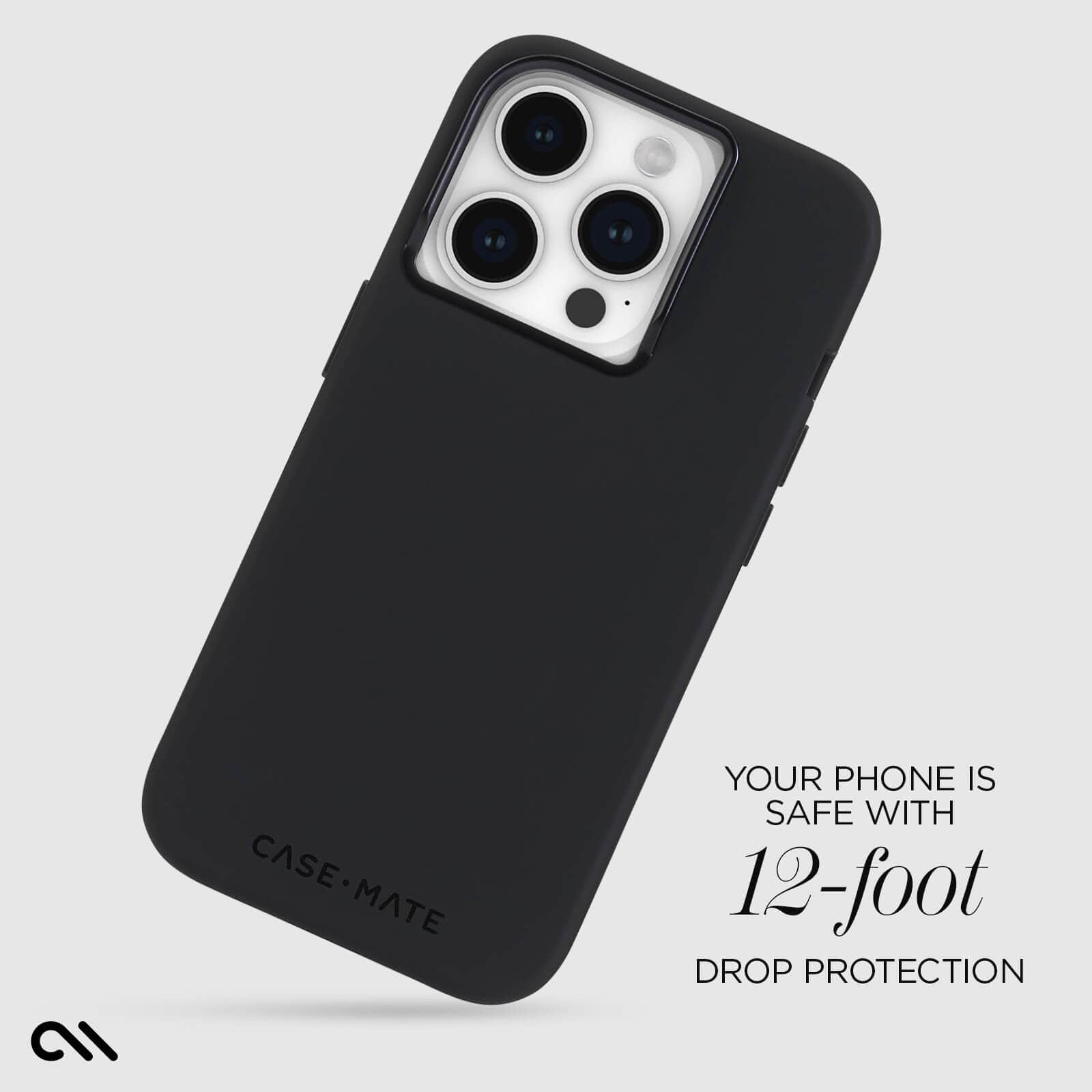 YOUR PHONE IS SAFE WITH 12-FOOT DROP PROTECTION