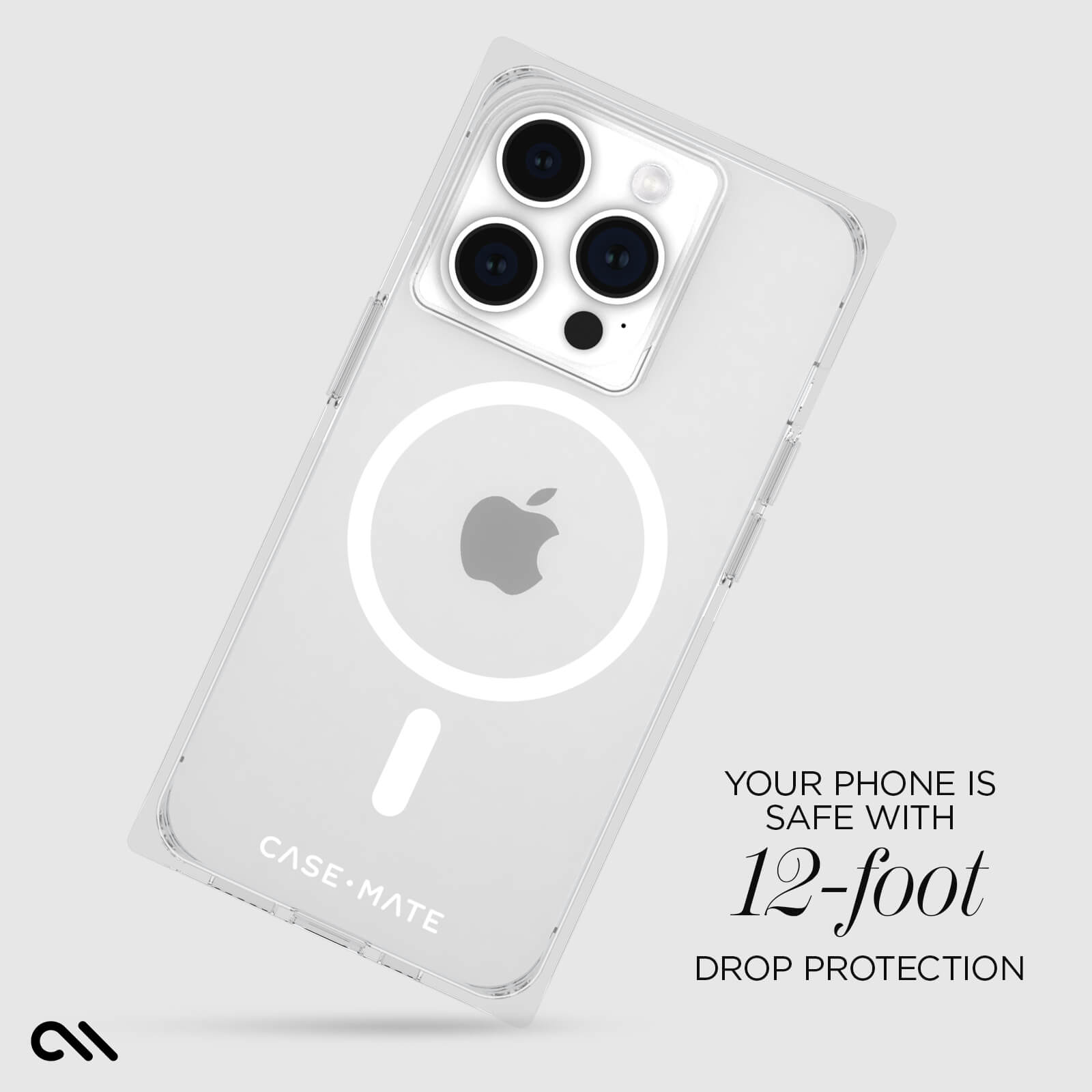 YOUR PHONE IS SAFE WITH 12-FOOT DROP PROTECTION