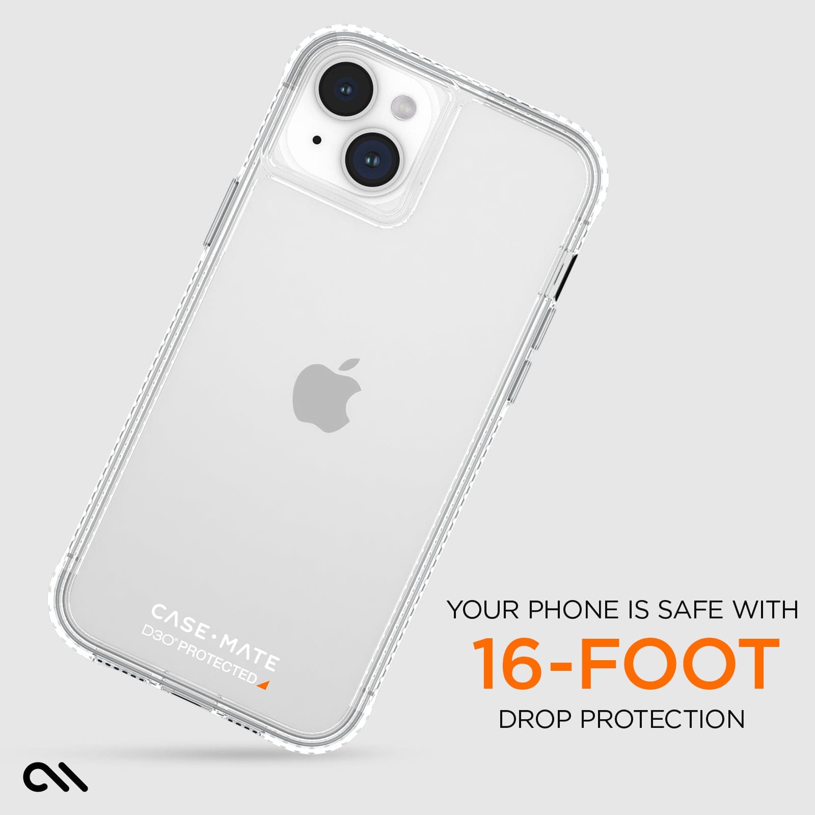 YOUR PHONE IS SAFE WITH 16 FOOT DROP PROTECTION