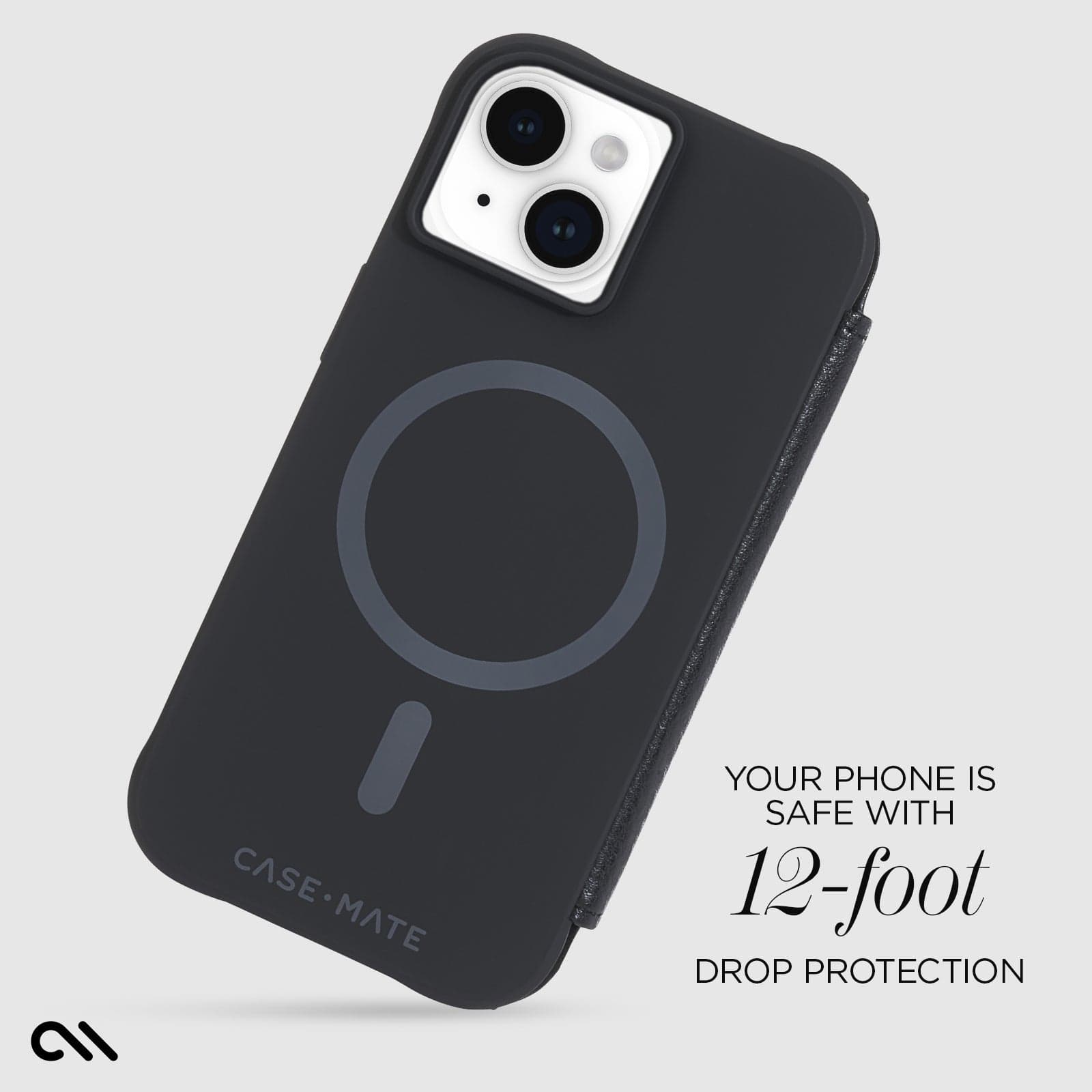 YOUR PHONE IS SAFE WITH 12 FOOT DROP PROTECTION