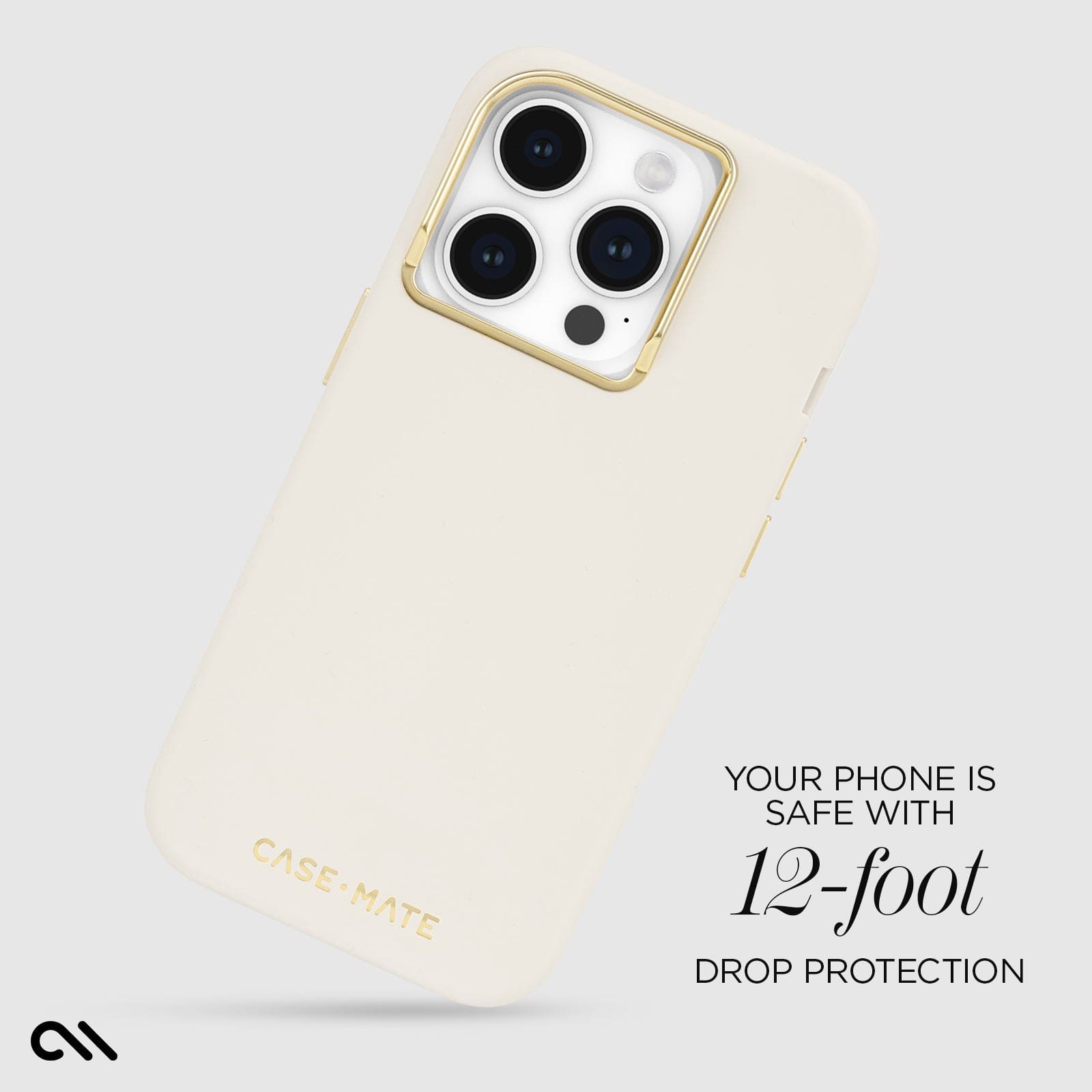 YOUR PHONE IS SAFE WITH 12-FOOT DROP PROTECTION