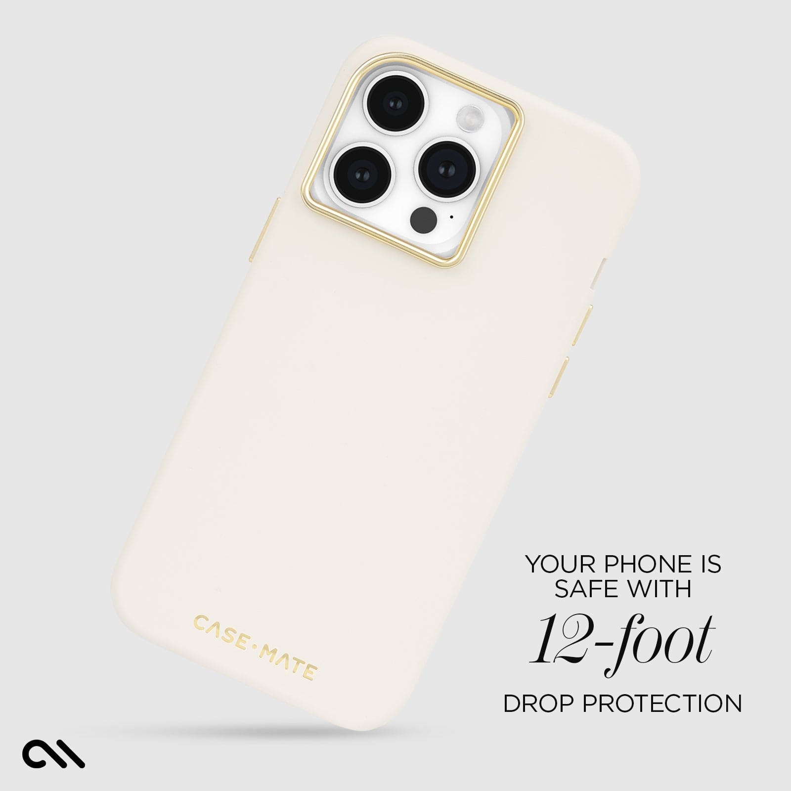 YOUR PHONE IS SAFE WITH 12-FOOT DROP PROTECTION