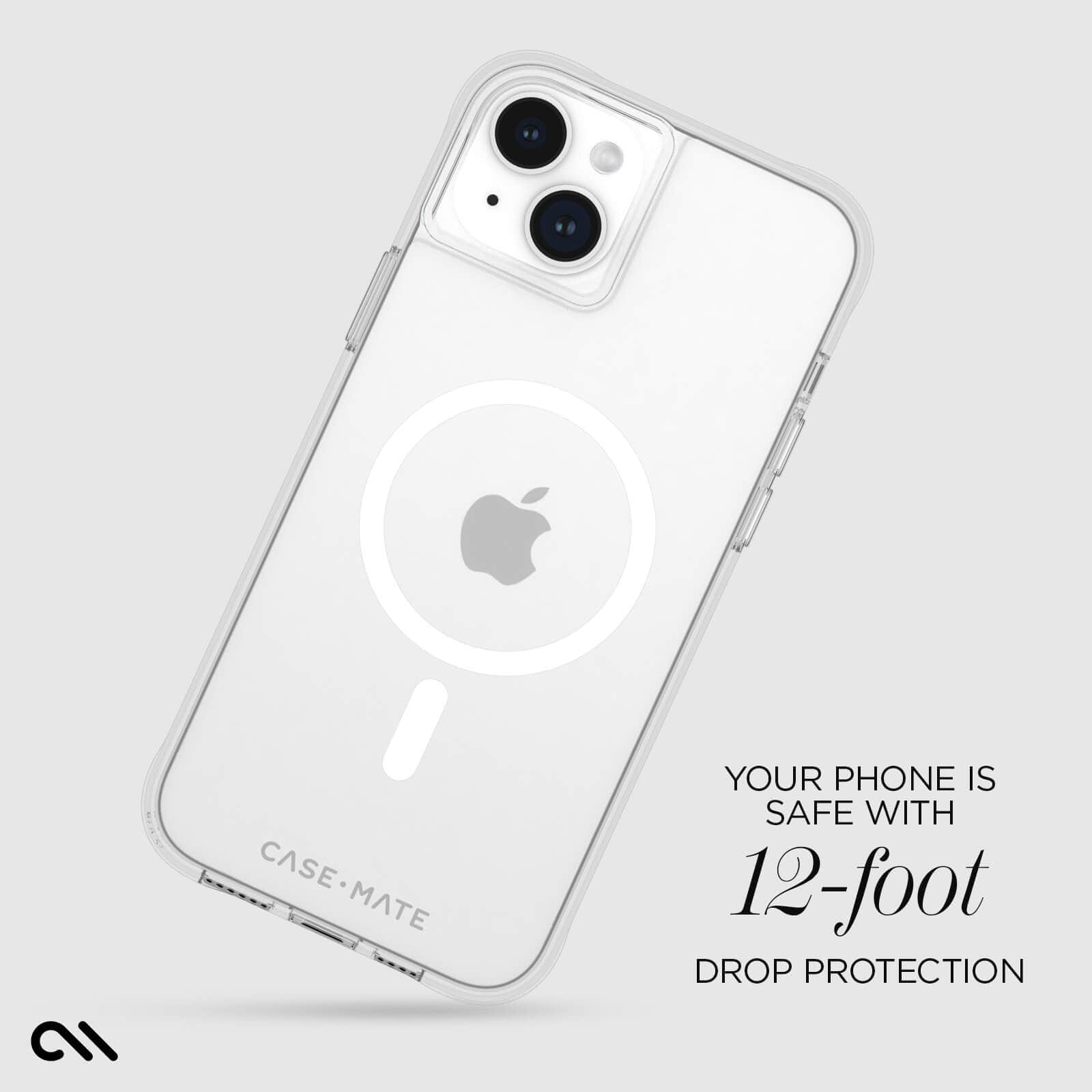 YOUR PHONE IS SAFE WITH 12-FOOT DROP PROTECTION