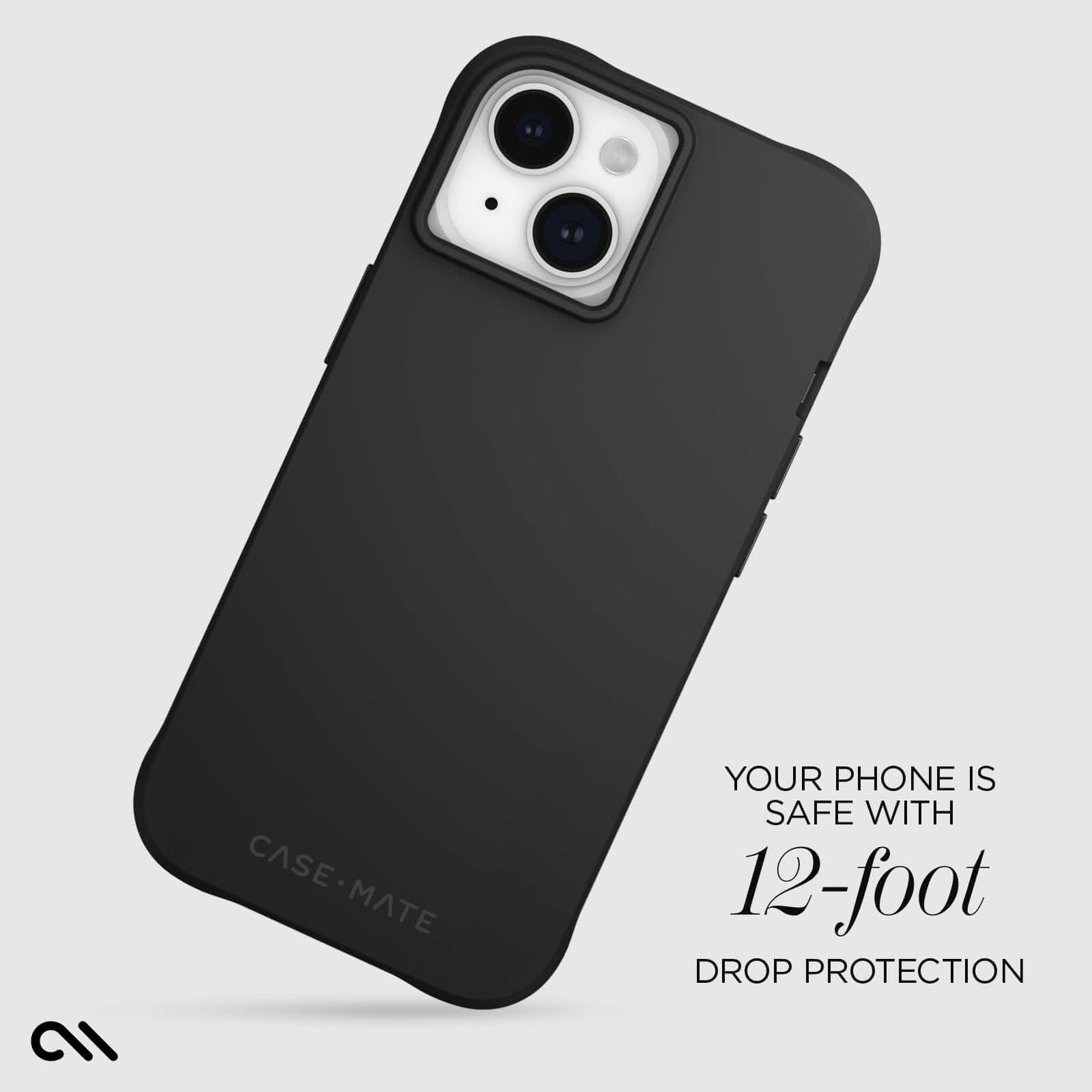 YOUR PHONE IS SAFE WITH 12-FOOT DROP PROTECTION