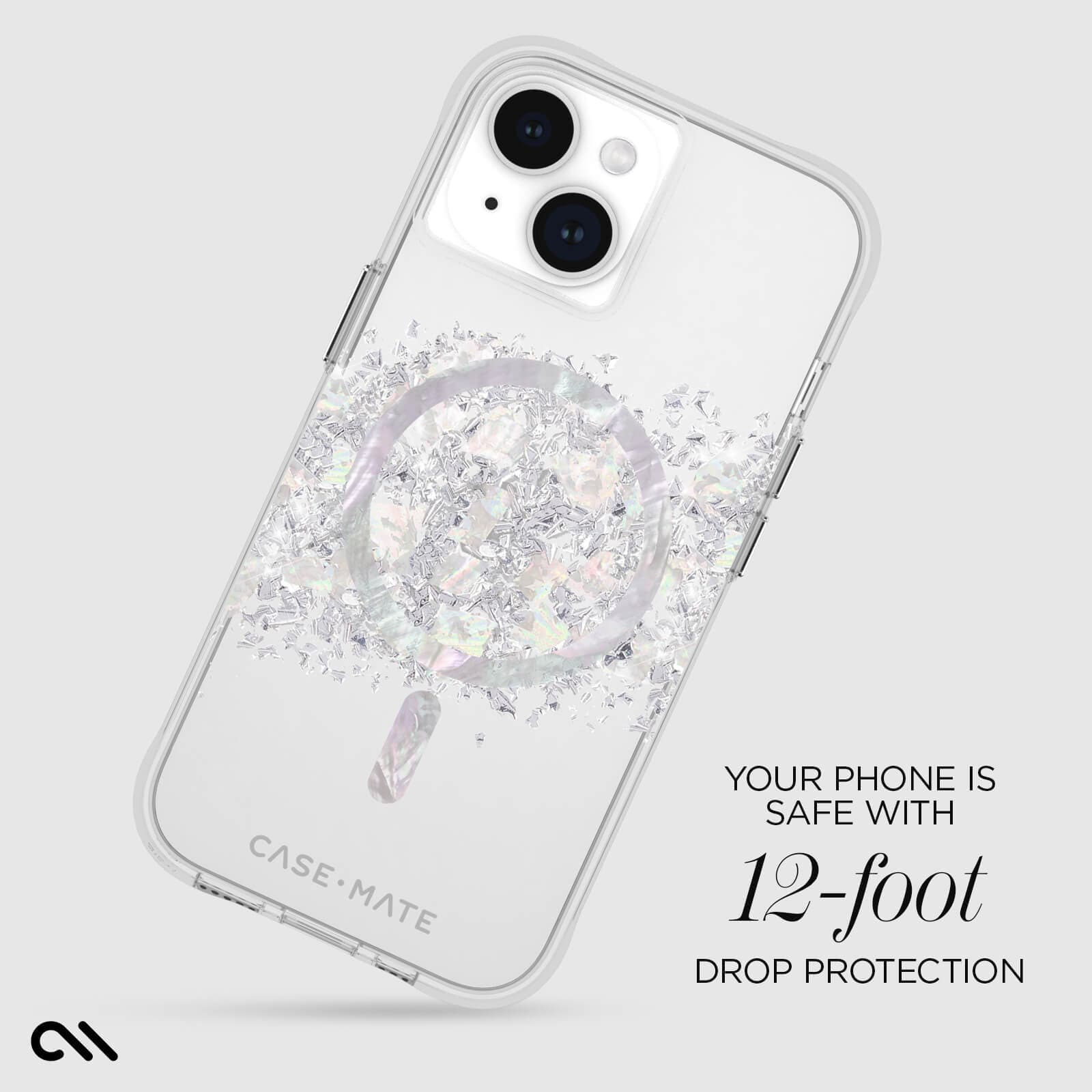 YOUR PHONE IS SAFE WITH 12-FOOT DROP PROTECTION