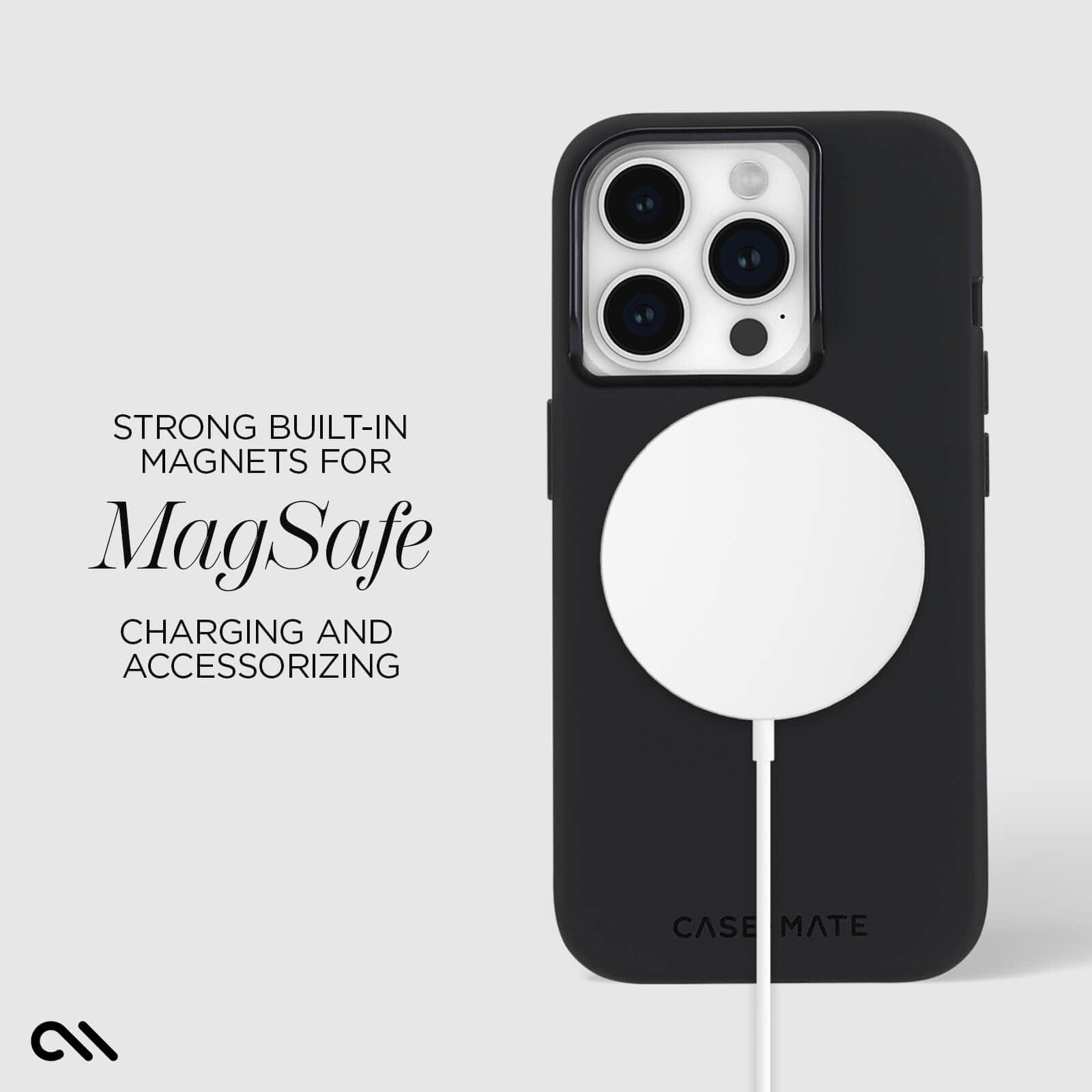 STRONG BUILT-IN MAGNETS FOR MAGSAFE CHARGING AND ACCESSORIZING