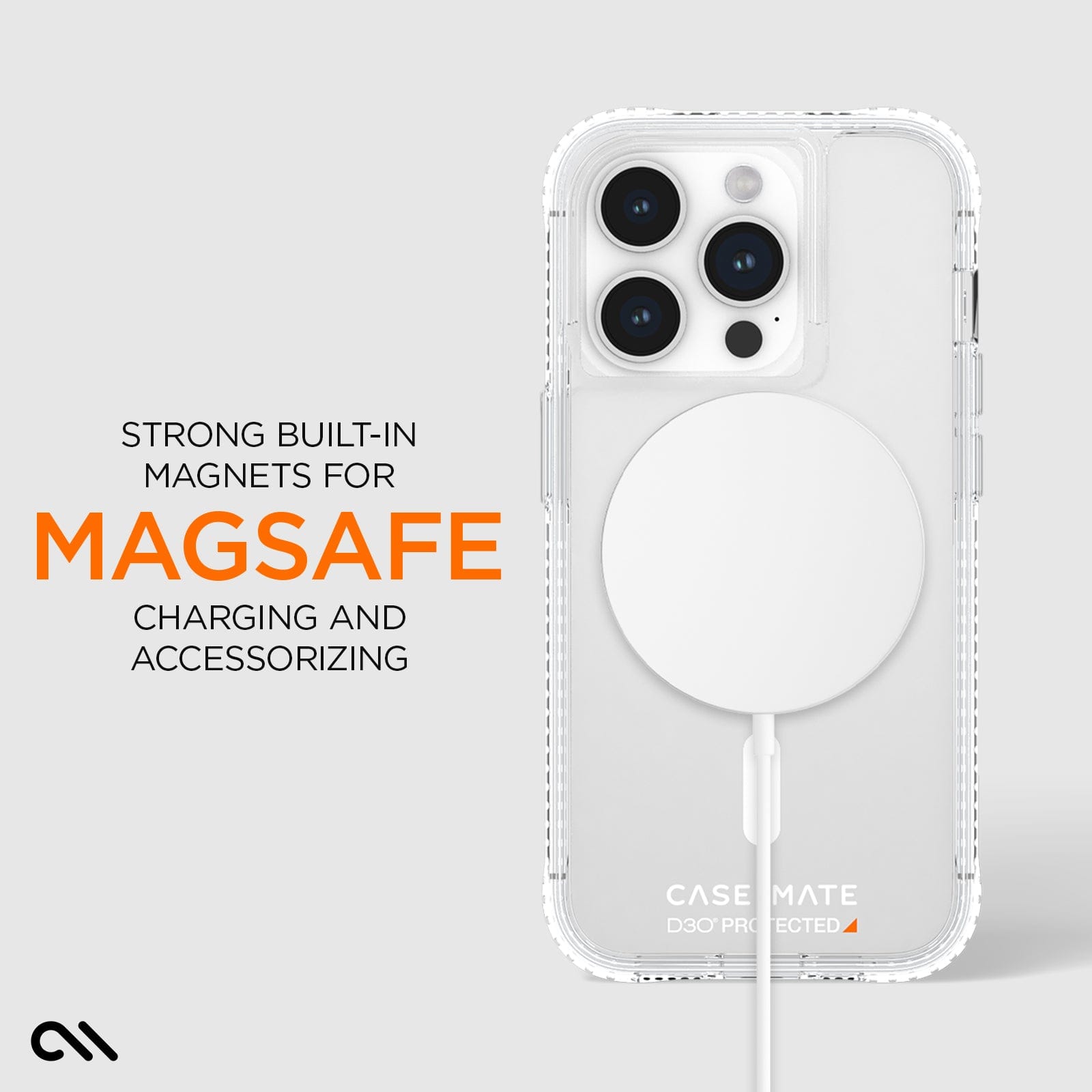 STRONG BUILT-IN MAGNETS FOR CHARGING AND ACCESSORIZING