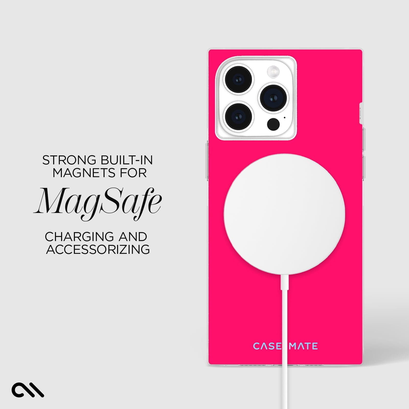 STRONG BUILT IN MAGNETS FOR MAGSAFE CHARGING AND ACCESSORIZING