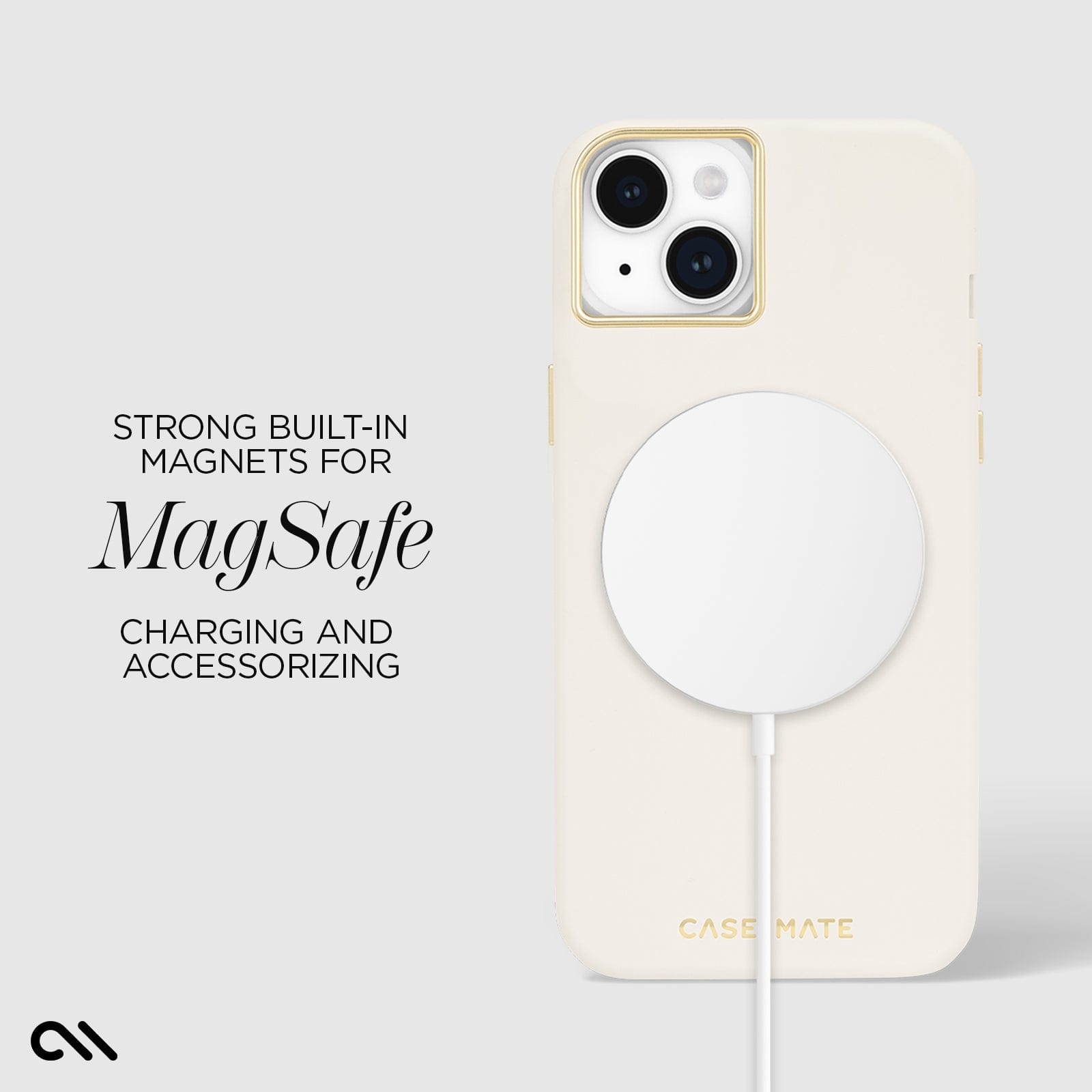 STRONG BUILT IN MAGNETS FOR MAGSAFE CHARGING AND ACCESSORIZING