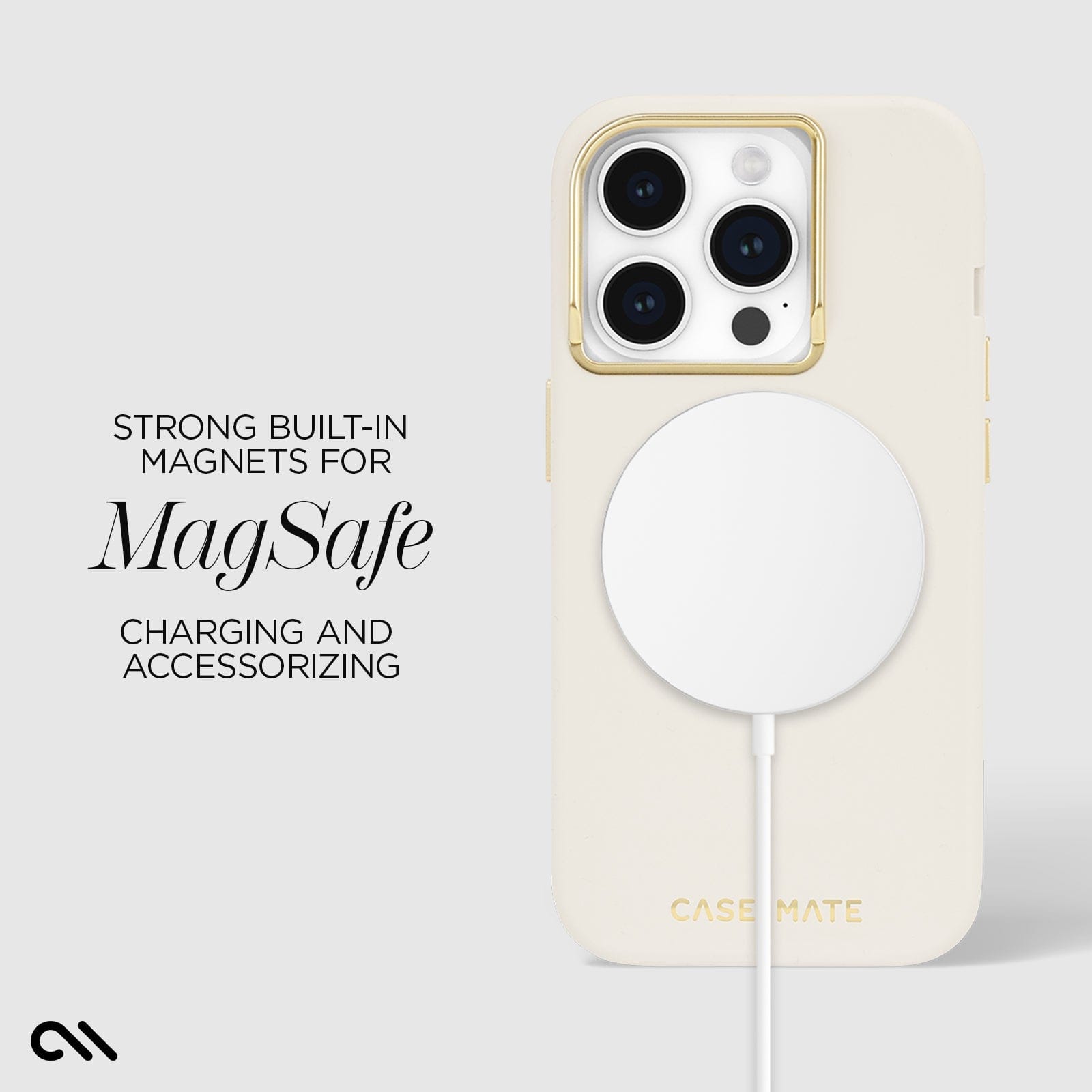STRONG BUILT IN MAGNETS FOR MAGSAFE CHARGING AND ACCESSORIZING