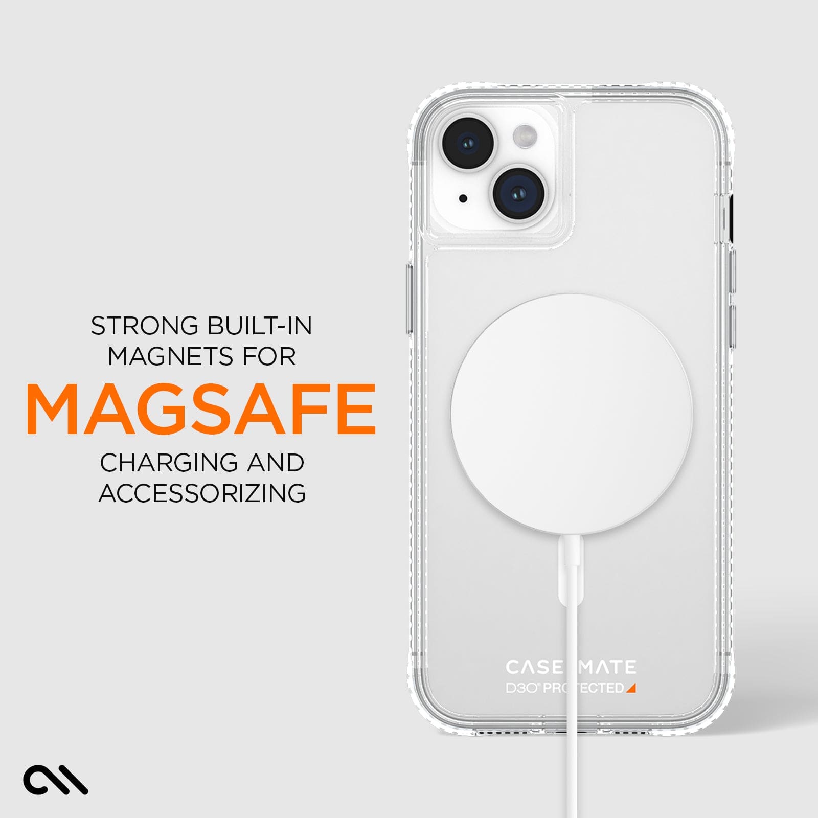 STRONG BUILT-IN MAGNETS FOR MAGSAFE CHARGING AND ACCESSORIZING