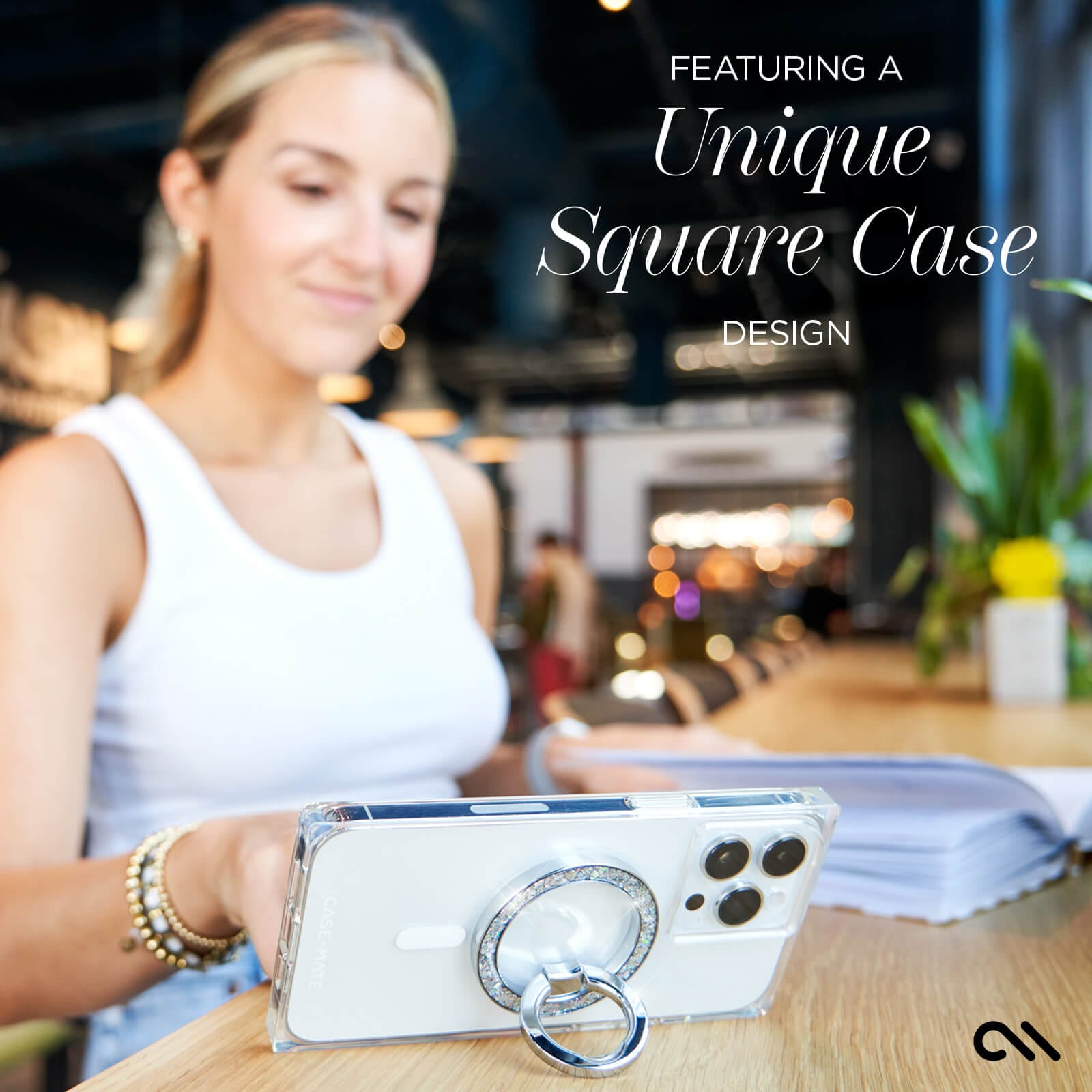 FEATURING A UNIQUE SQUARE CASE DESIGN