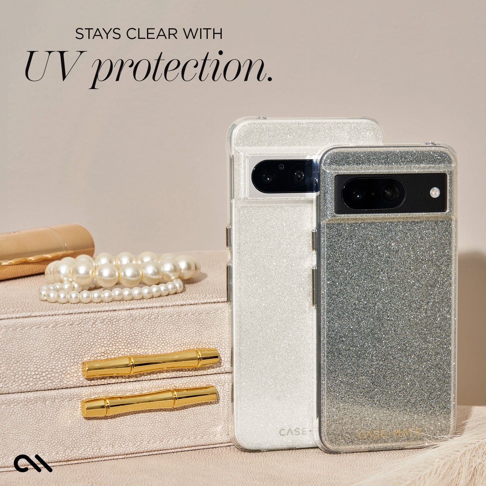 STAYS CLEAR WITH UV PROTECTION