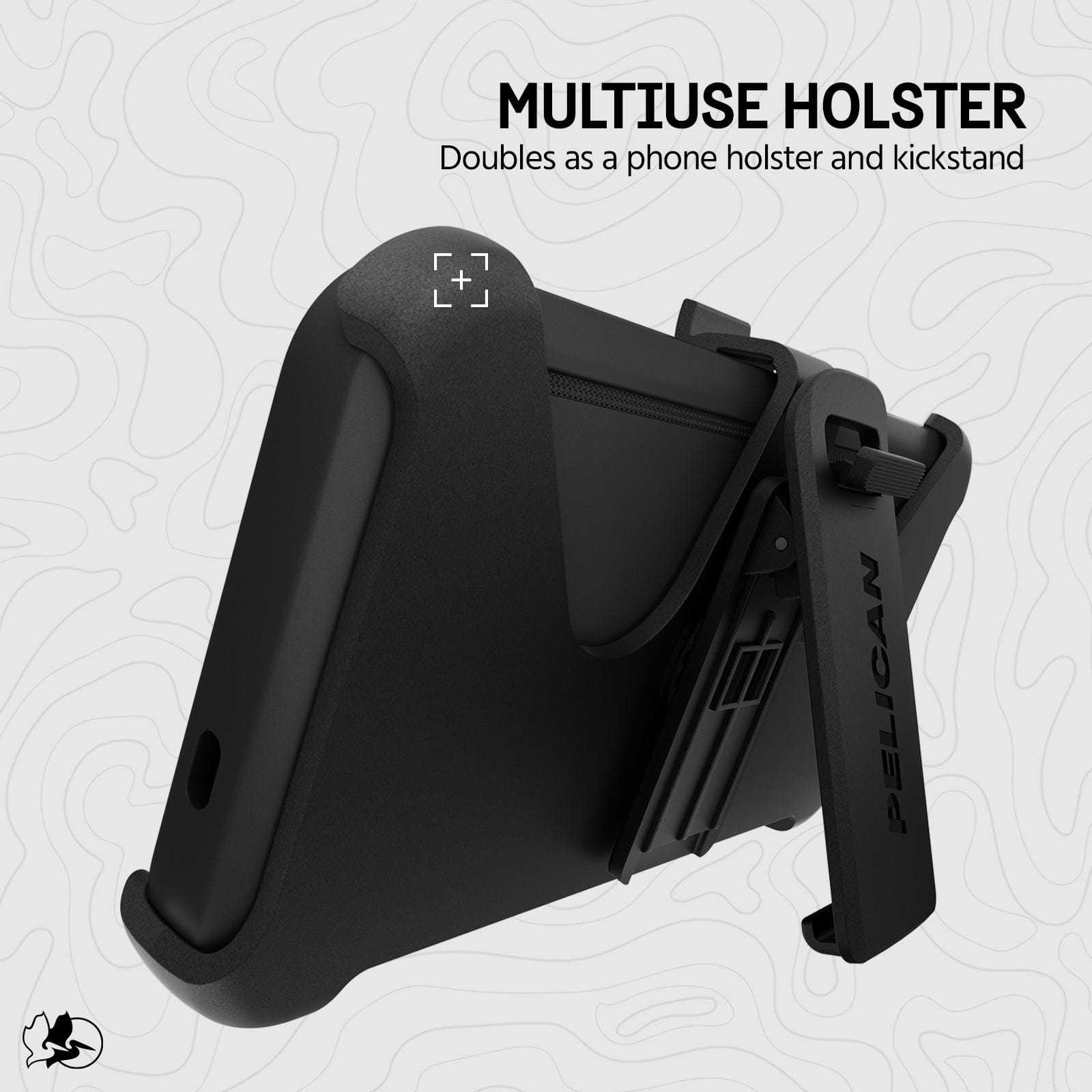 MULTIUSE HOLSTER DOUBLES AS PHONE HOLSTER KICKSTAND