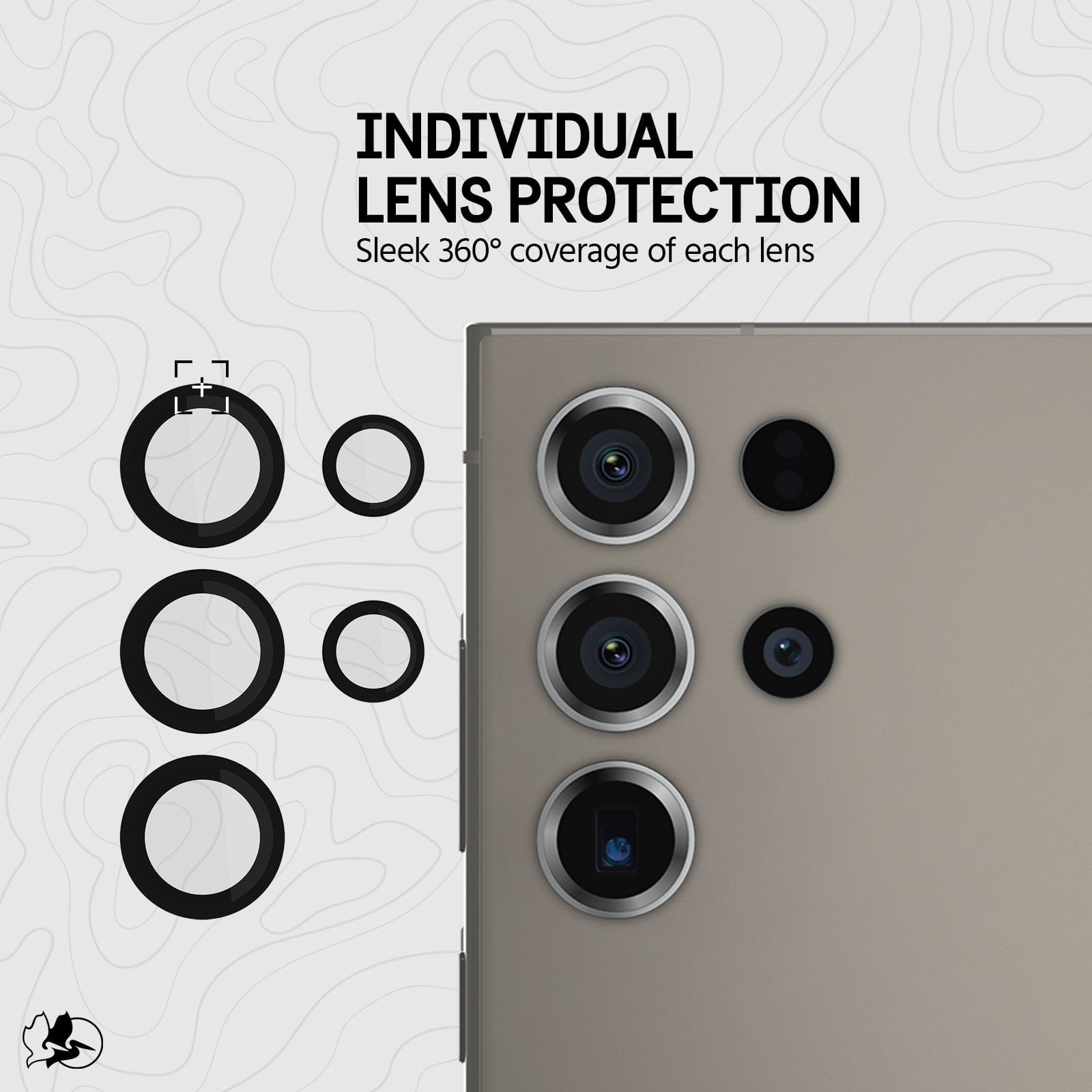 INDIVIDUAL LENS PROTECTION SLEEK 360 DEGREE COVERAGE OF EACH LENS