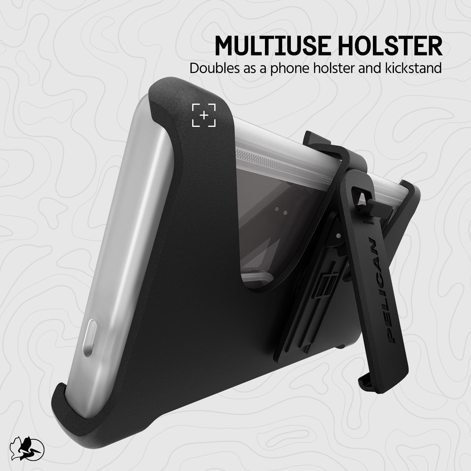 MULTIUSE HOLSTER DOUBLES AS A PHONE HOLSTER AND KICKSTAND
