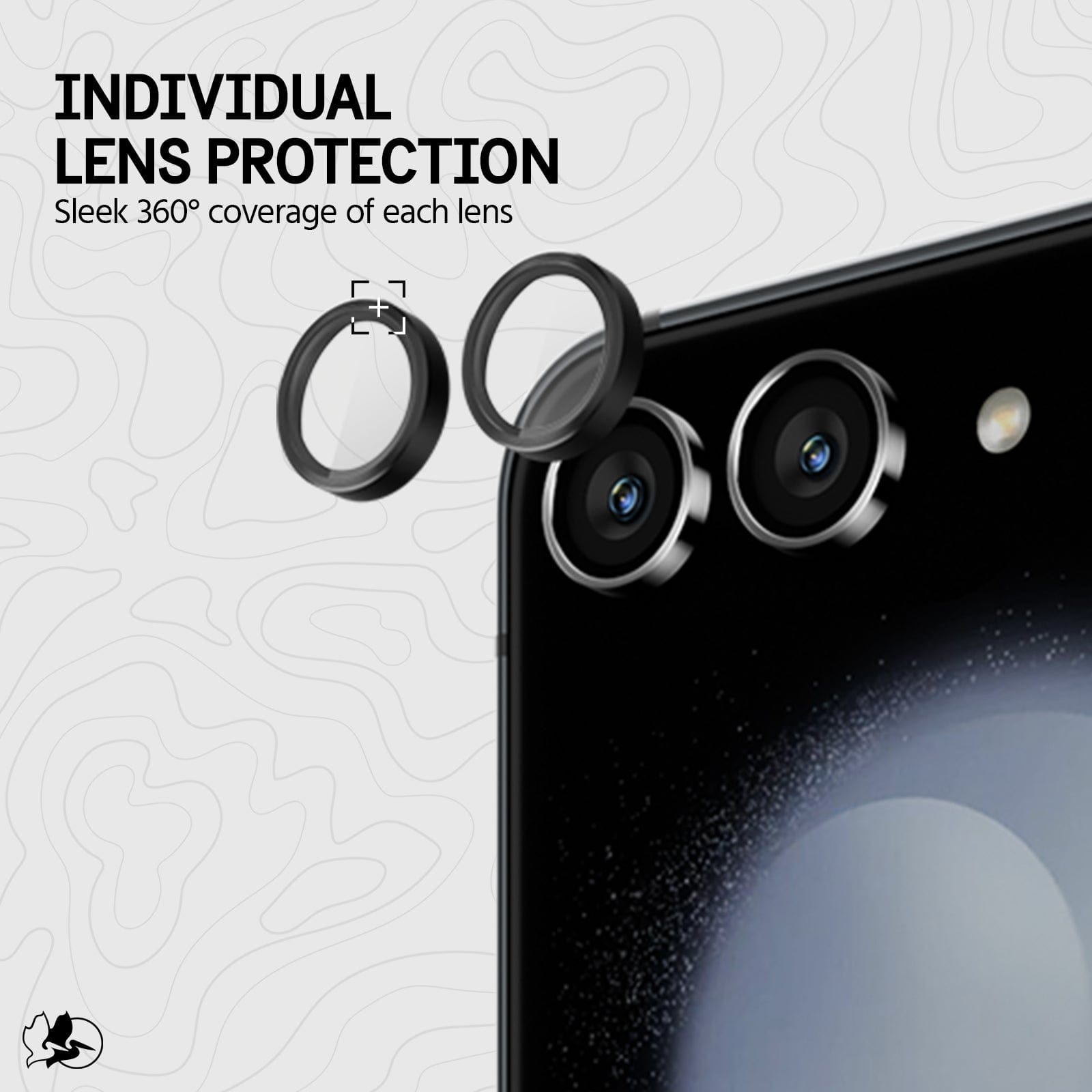 INDIVIDUAL LENS PROTECTION. SLEEK 360 DEGREE COVERAGE OF EACH LENS