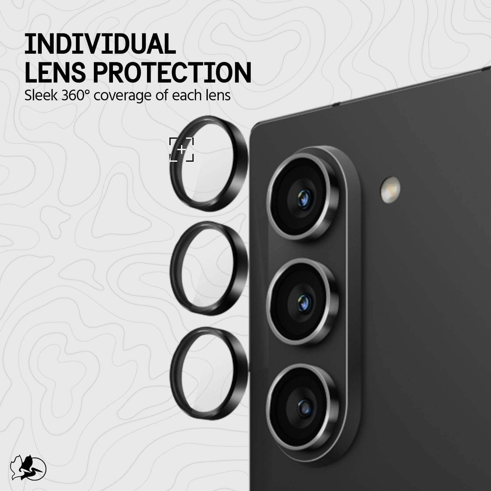 INDIVIDUAL LENS PROTECTION. SLEEK 360 DEGREE COVERAGE OF EACH LENS