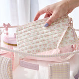 #color_clear quilted ditsy floral