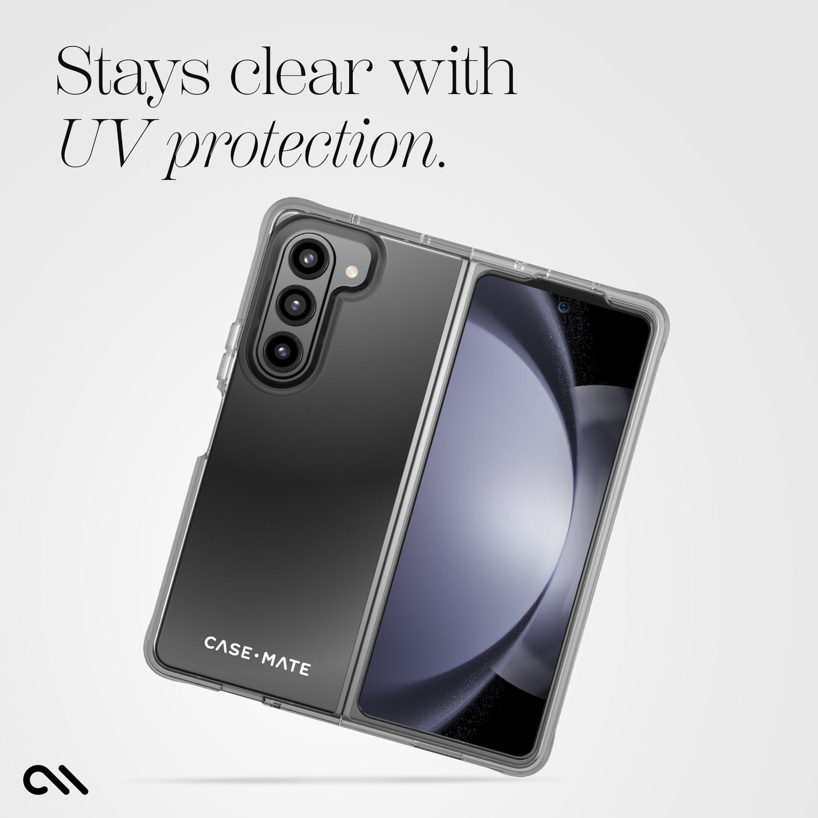 STAYS CLEAR WITH UV PROTECTION