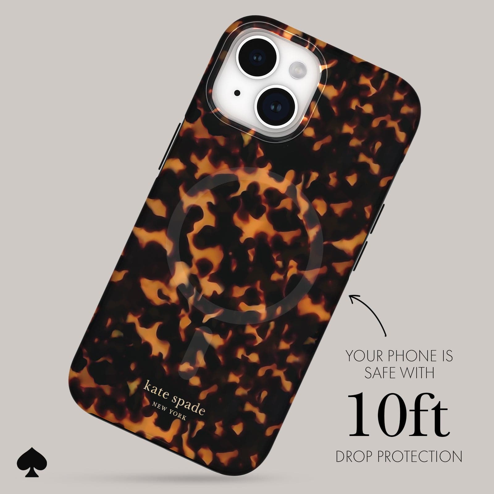 YOUR PHONE IS SAFE WITH 10FT DROP PROTECTION