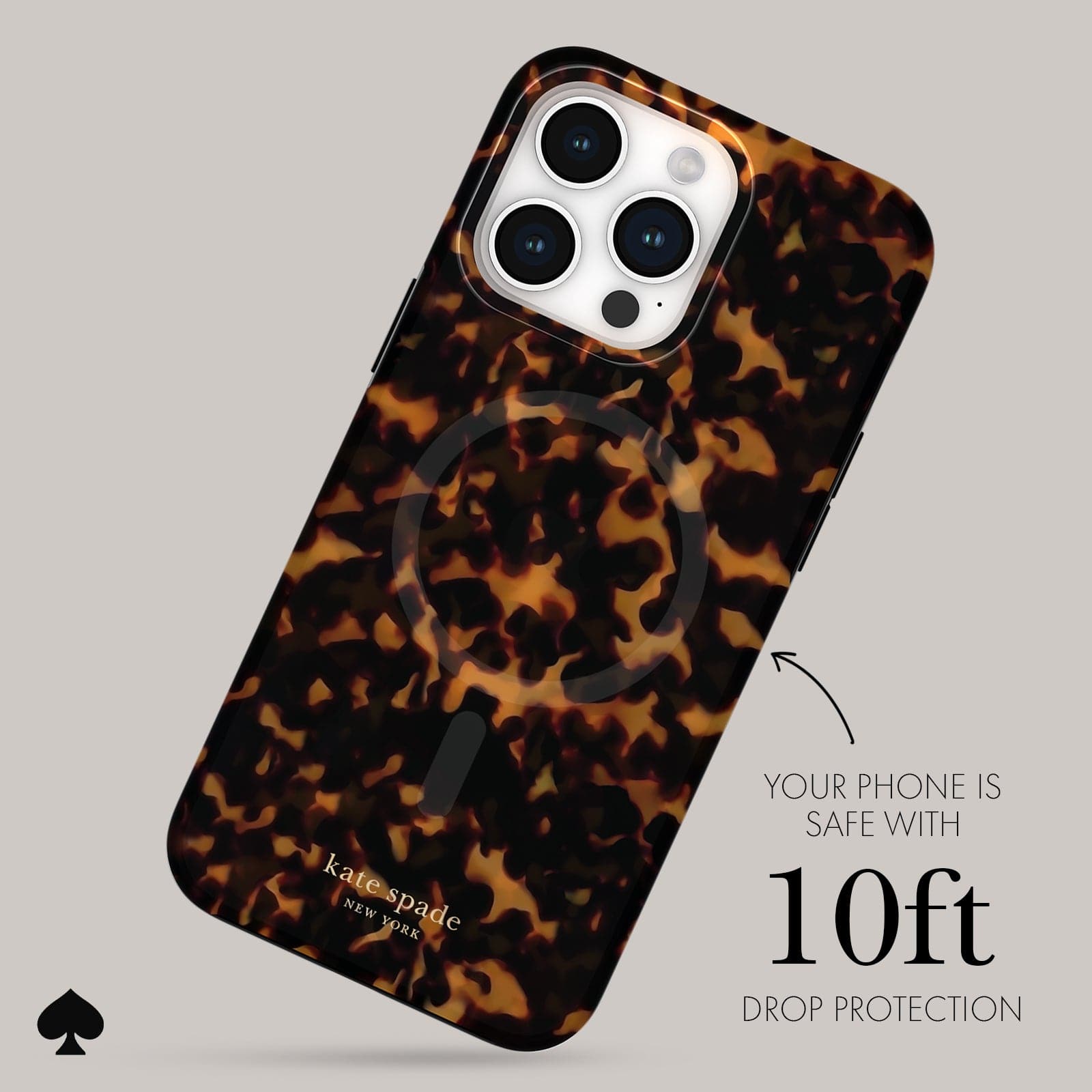 YOUR PHONE IS SAFE WITH 10 FT DROP PROTECTION