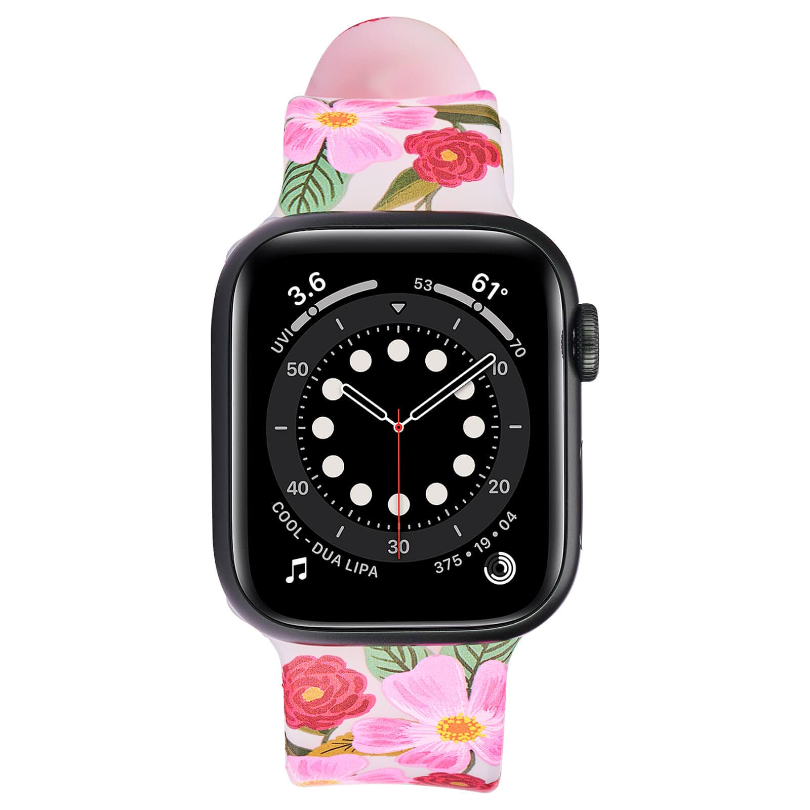 Floral watch band. color::Rose Garden