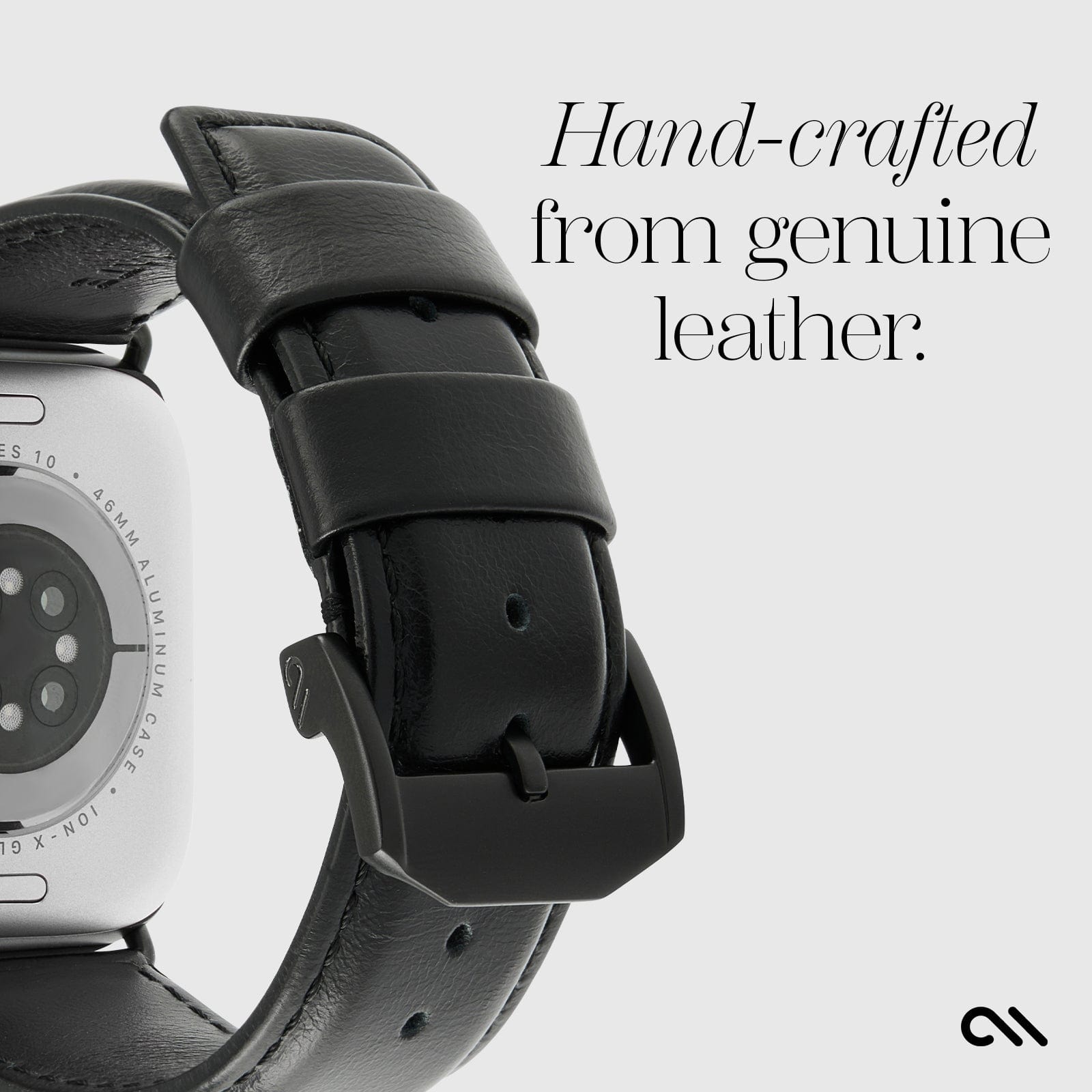 Signature Leather Band (Black) - Apple Watch 42-49mm