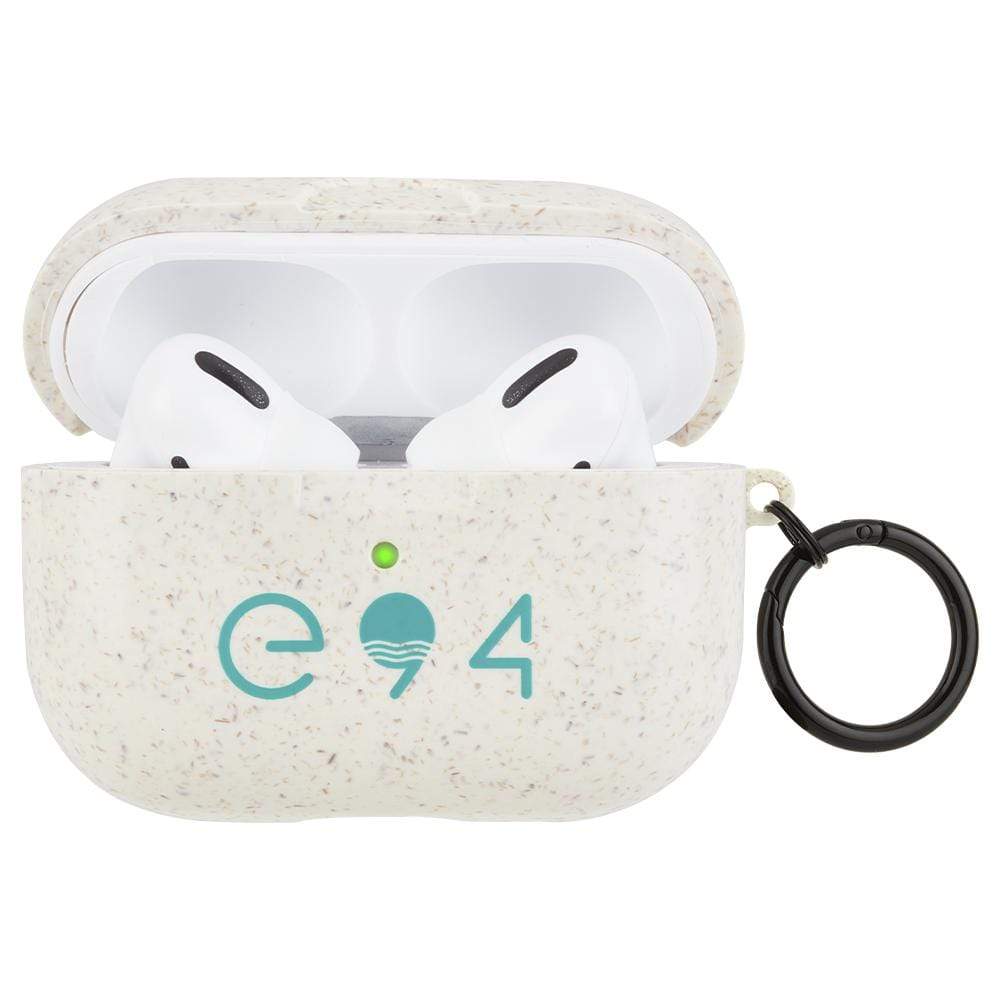 ECO 94 AirPods Pro case slightly open. color::Biodegradable