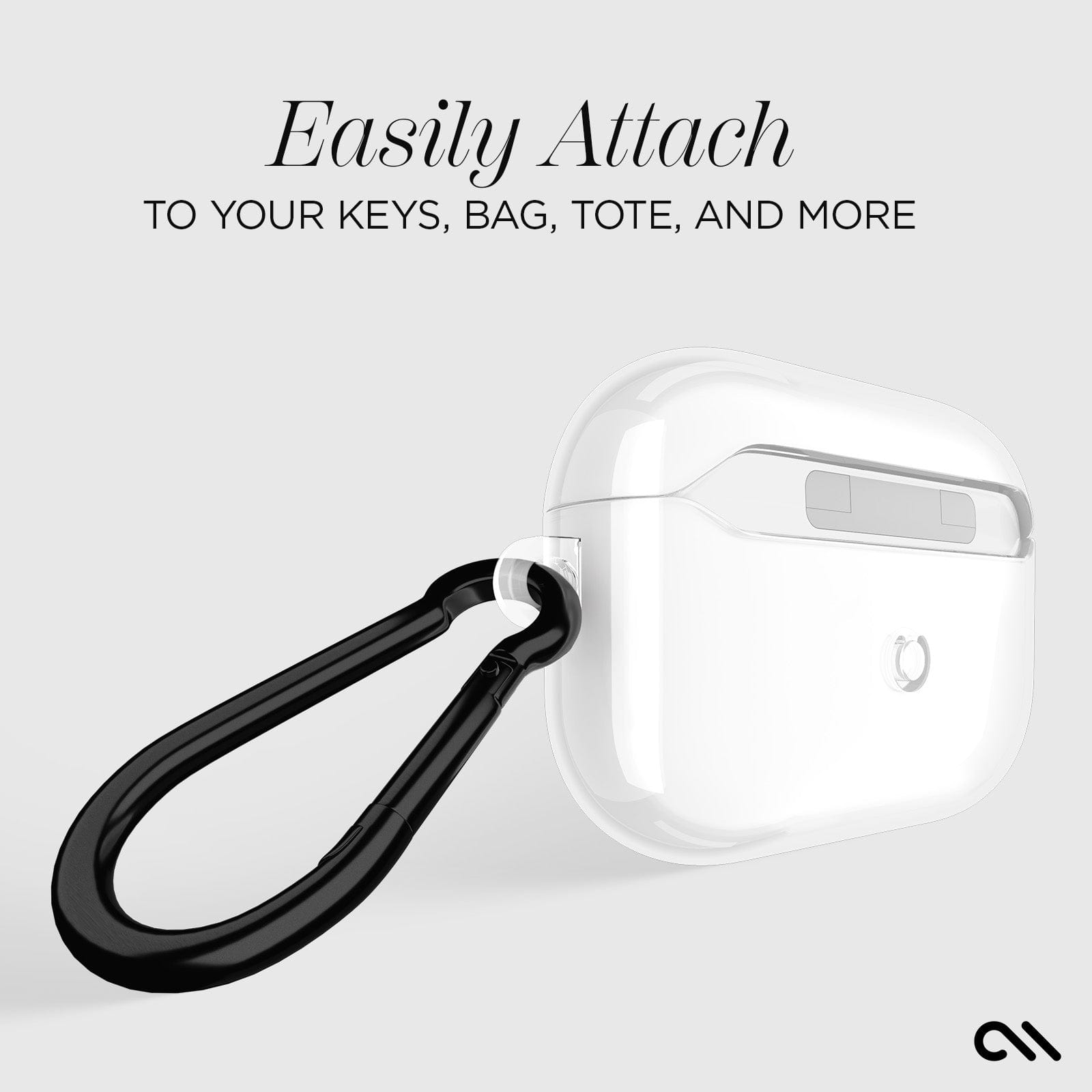 Easily Attach to your keys, bag, tote, and more