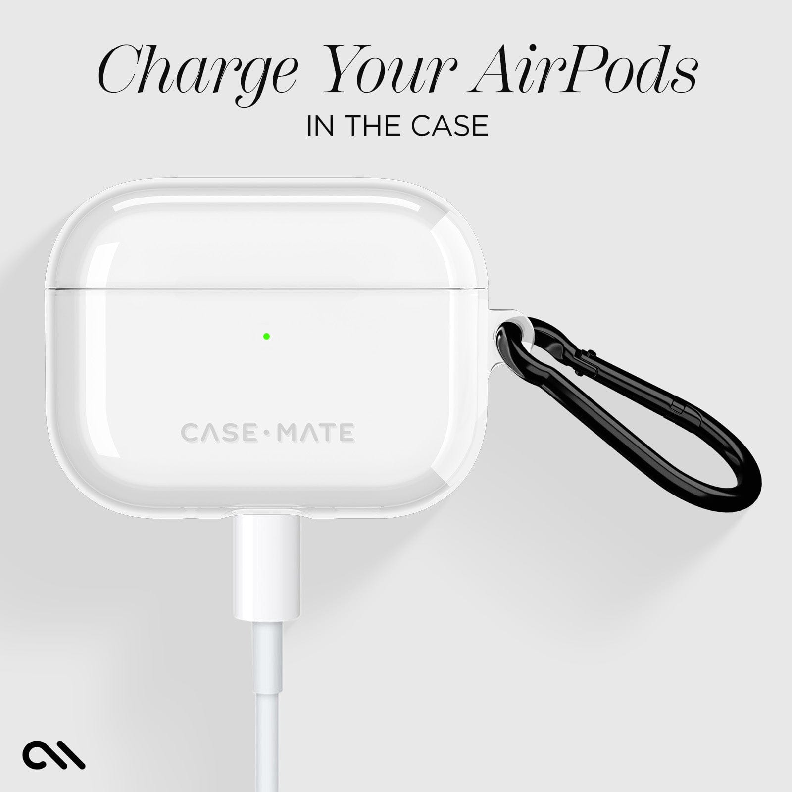 Charge your airpods in the case