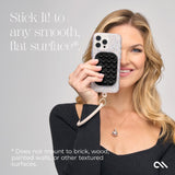 Stick It! to any smooth flat surface. Does not mount to brick, wood, painted walls, or other textured surfaces #color_midnight black