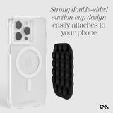 Strong double-sided suction cup design easily attaches to your phone #color_midnight black