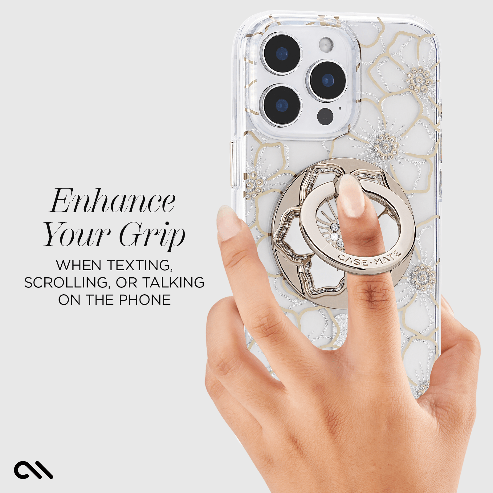 Enhance your grip when texting, scrolling, or talking on the phone