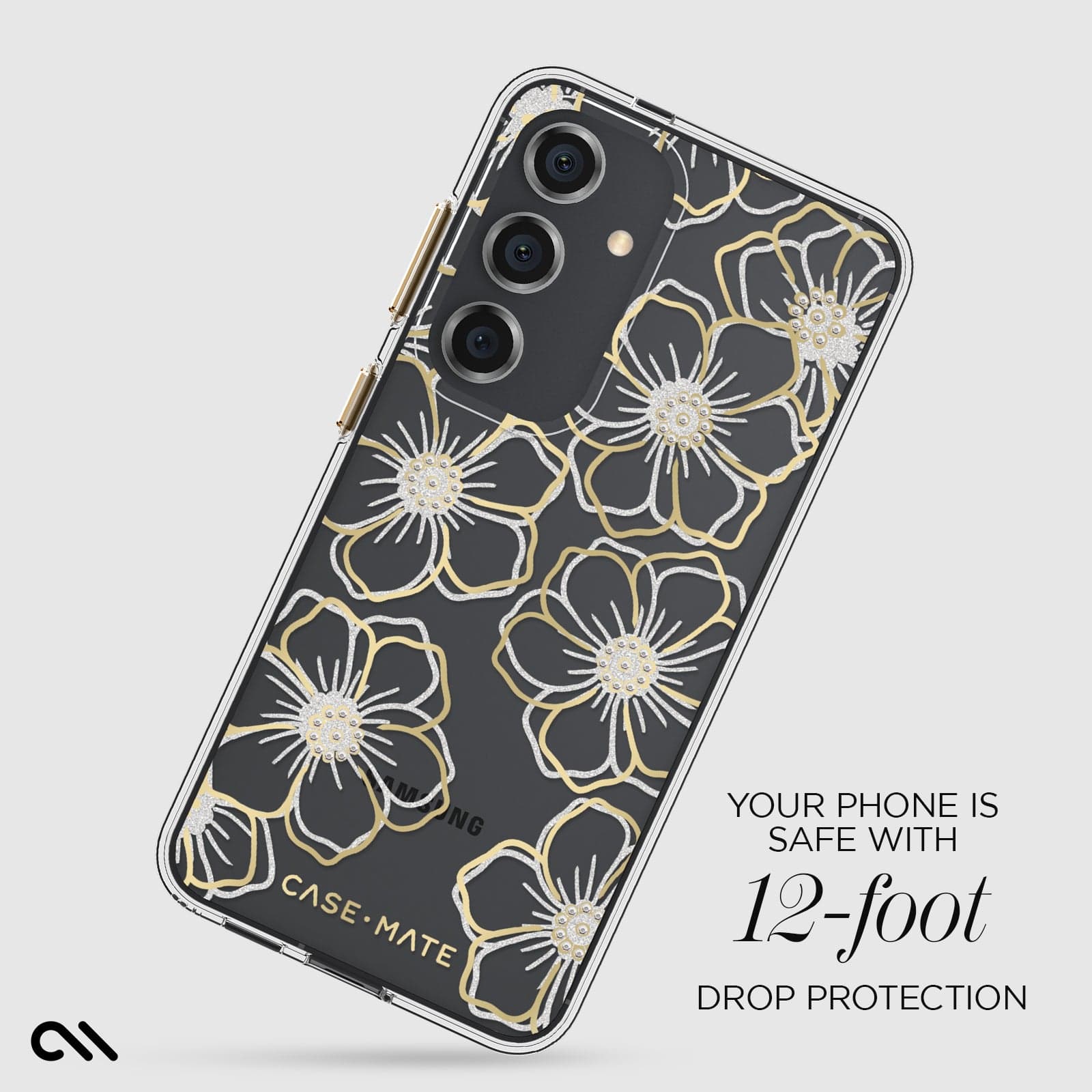 YOUR PHONE IS SAFE WITH 12-FOOT DROP PROTECTION