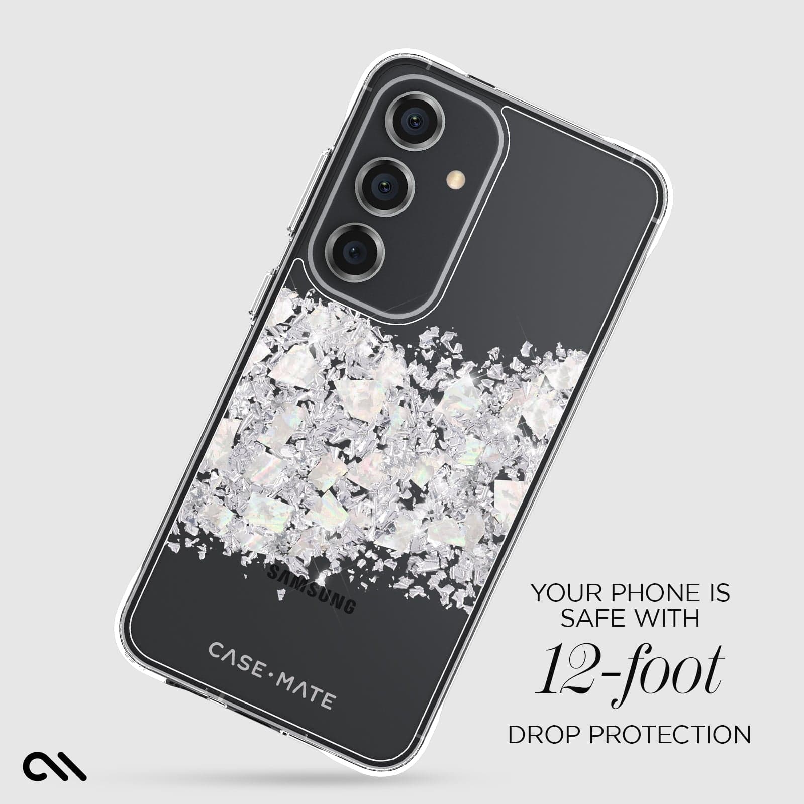 YOUR PHONE IS SAFE WITH 12-FOOT DROP PROTECTION